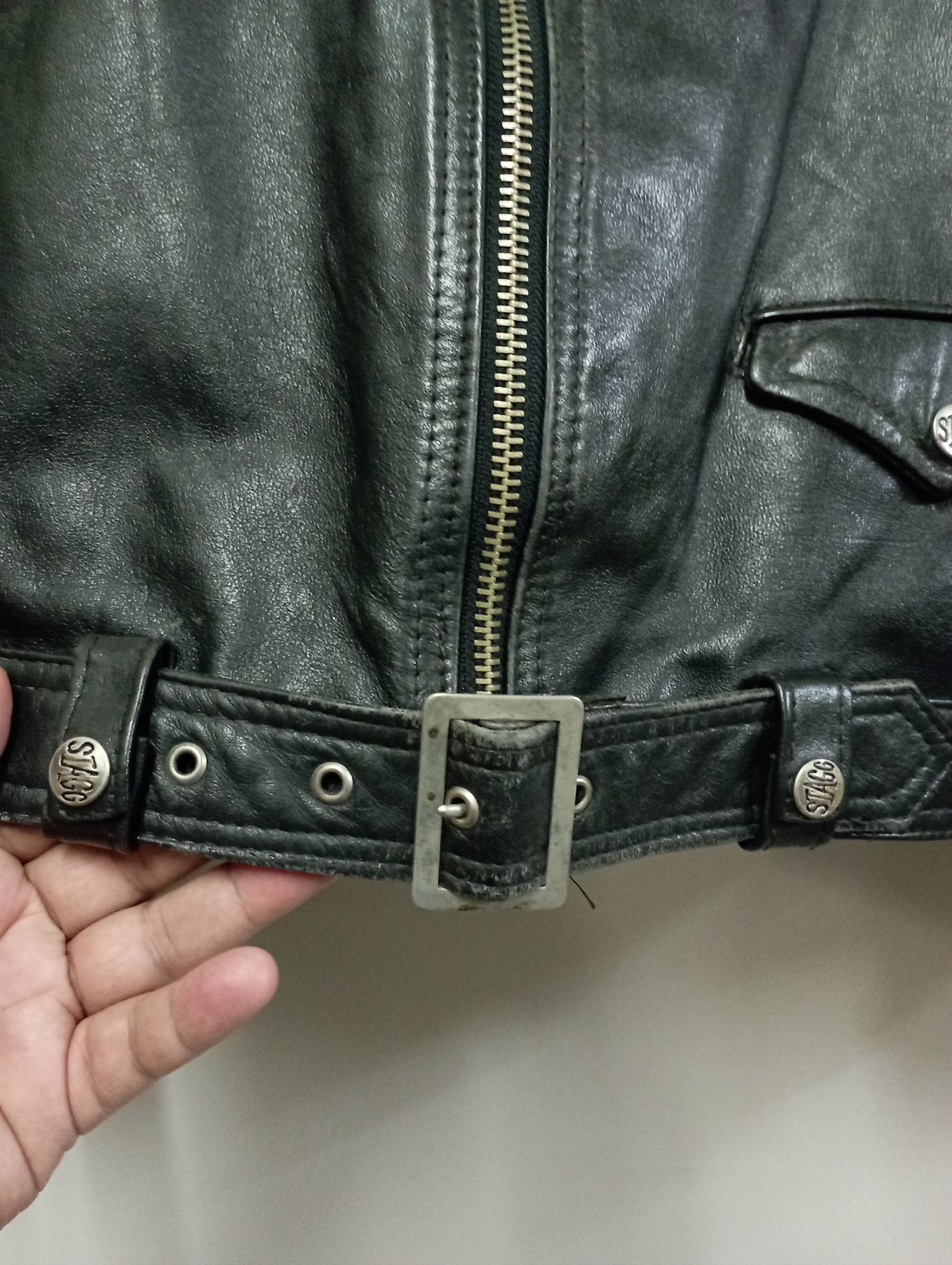 Schott Vintage Cowboy STAGG Bikers Leather Jacket Size US M / EU 48-50 / 2 - 12 Thumbnail