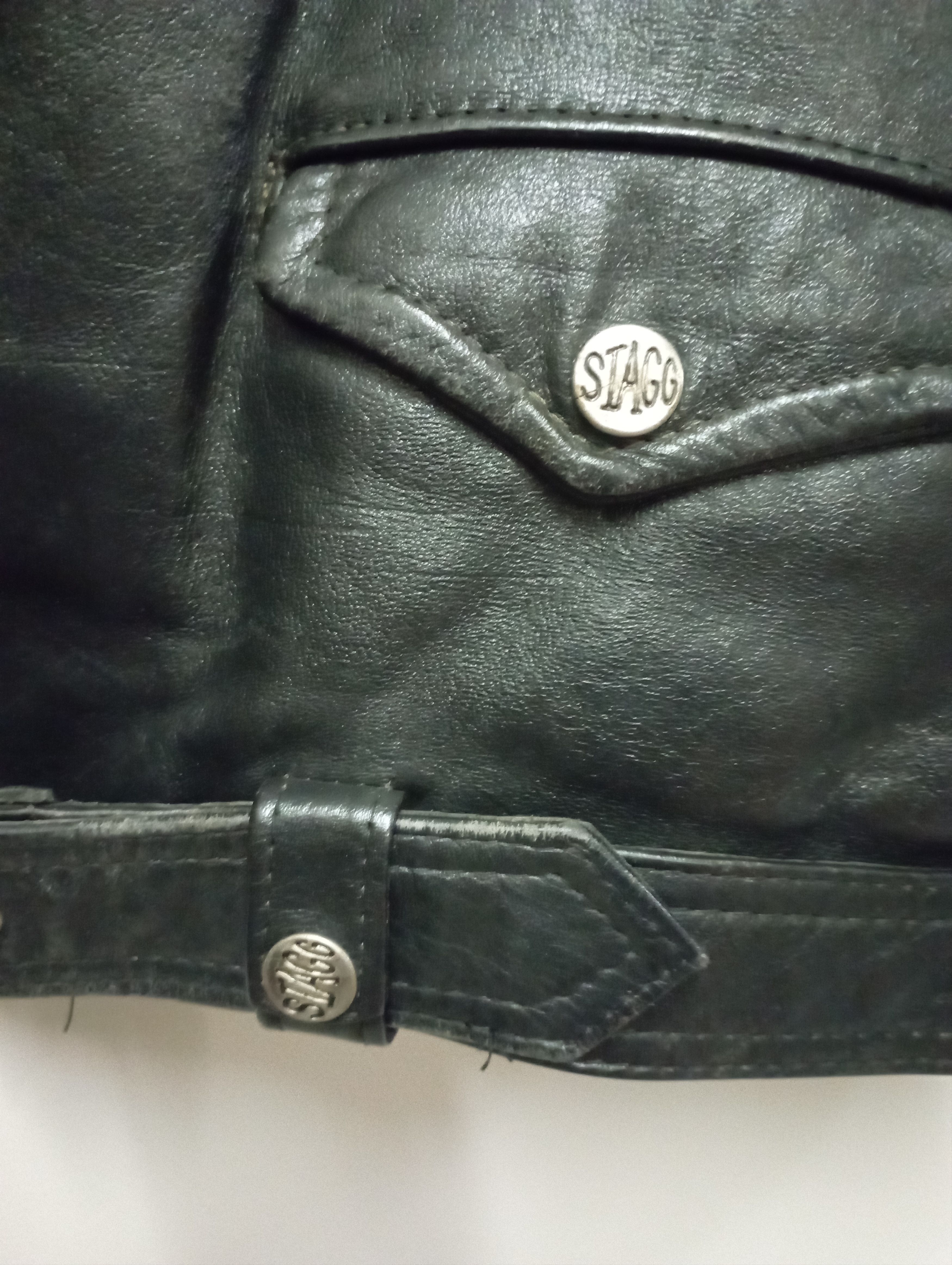 Schott Vintage Cowboy STAGG Bikers Leather Jacket Size US M / EU 48-50 / 2 - 7 Thumbnail