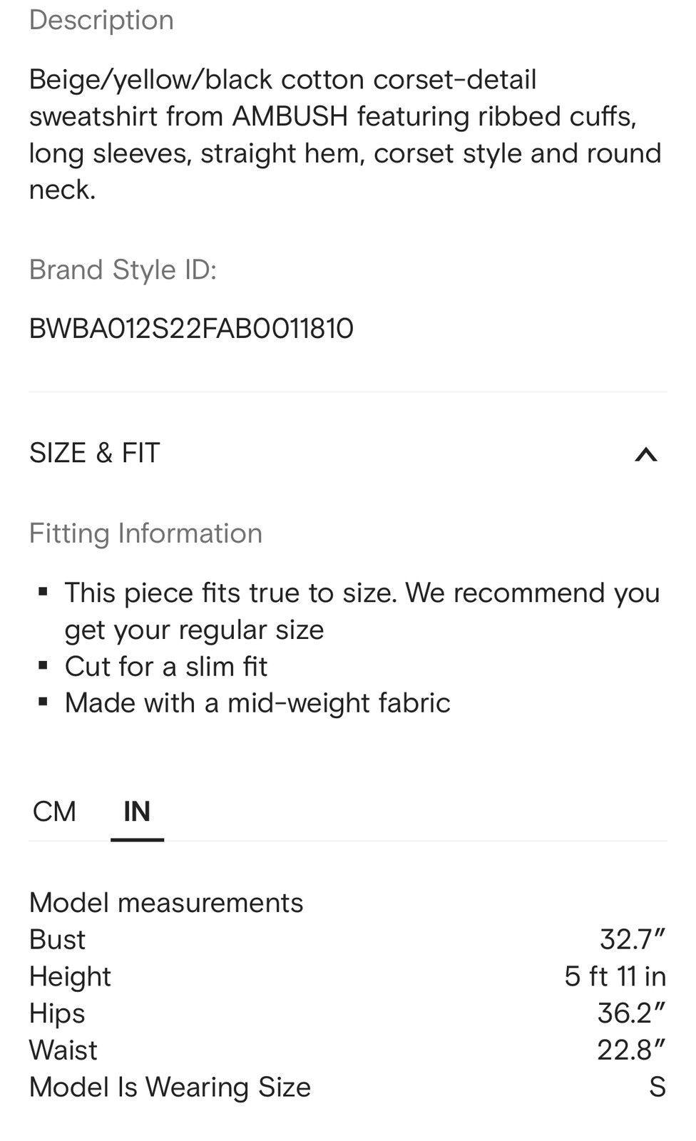 Ambush Design Ambush Corset-Sweatshirt Size S / US 4 / IT 40 - 11 Thumbnail
