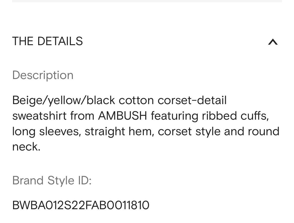 Ambush Design Ambush Corset-Sweatshirt Size S / US 4 / IT 40 - 12 Thumbnail