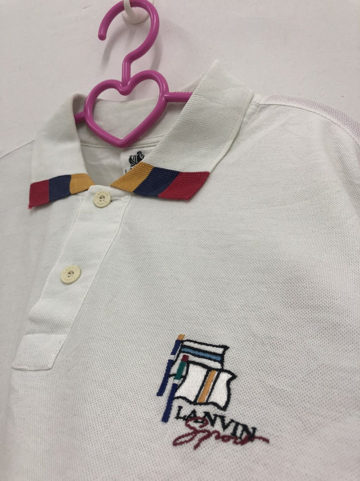 Lanvin Rare 90s Vintage LANVIN Paris Polo Shirt Size US L / EU 52-54 / 3 - 3 Thumbnail