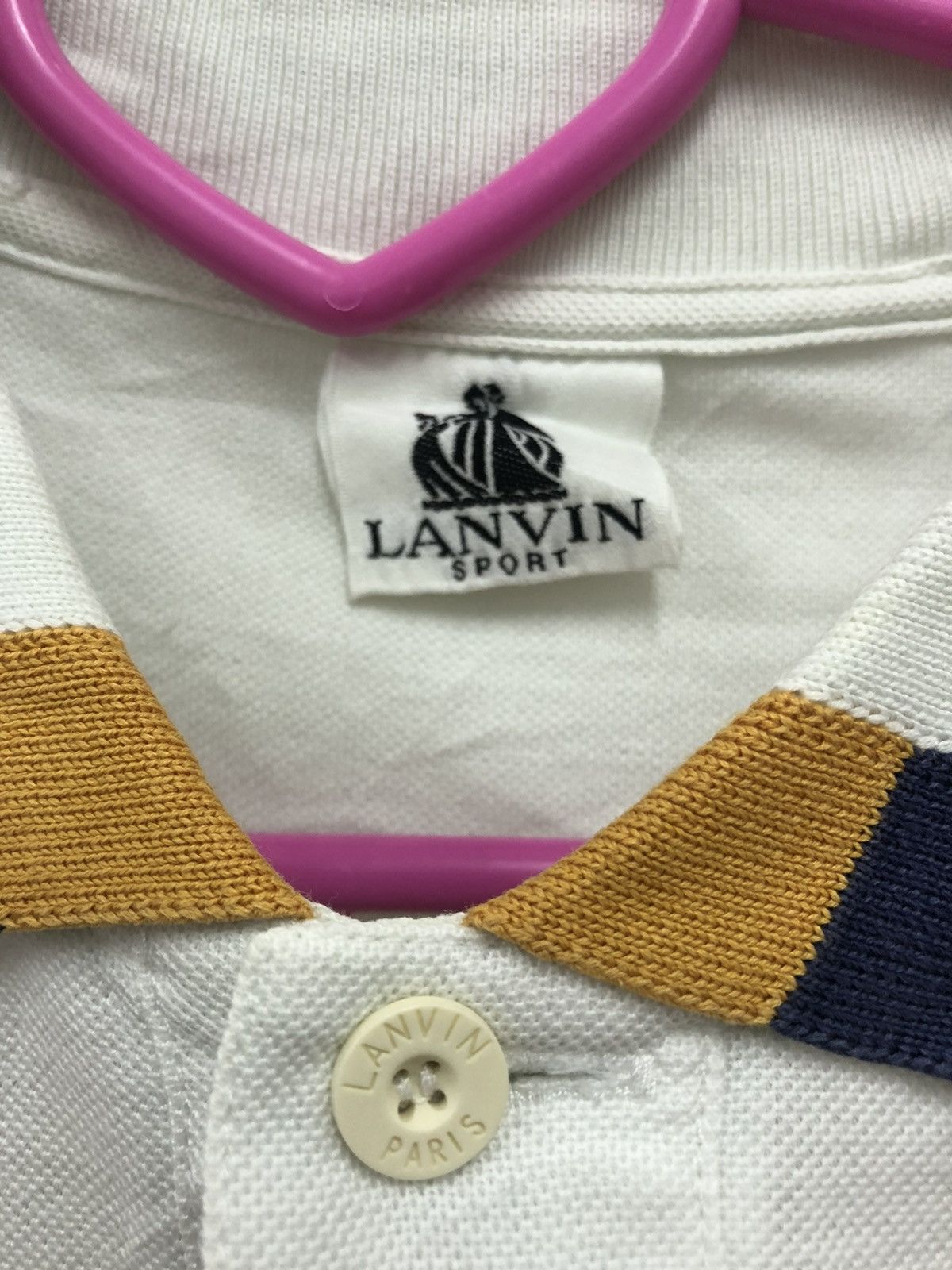 Lanvin Rare 90s Vintage LANVIN Paris Polo Shirt Size US L / EU 52-54 / 3 - 4 Thumbnail
