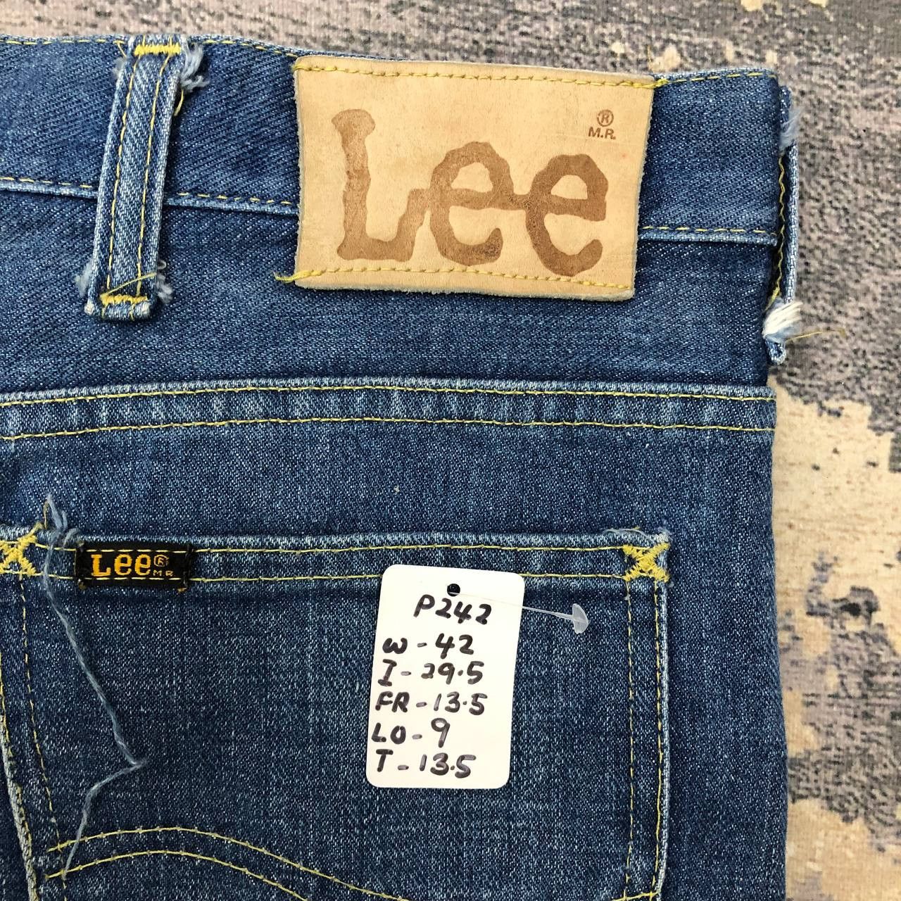 Lee P242 VTG made in USA LEE RIDER JEANS big sz Size US 42 / EU 58 - 8 Thumbnail