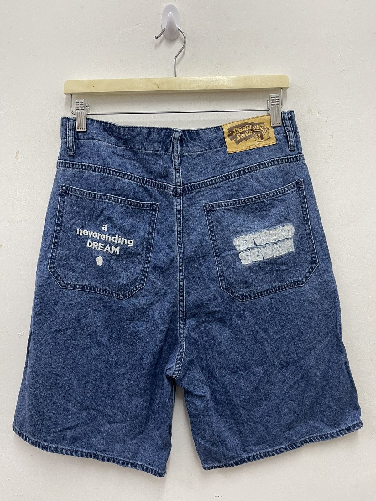 image of Studio Seven A Neverending Dream Denim Shorts Pant in Blue, Men's (Size 31)