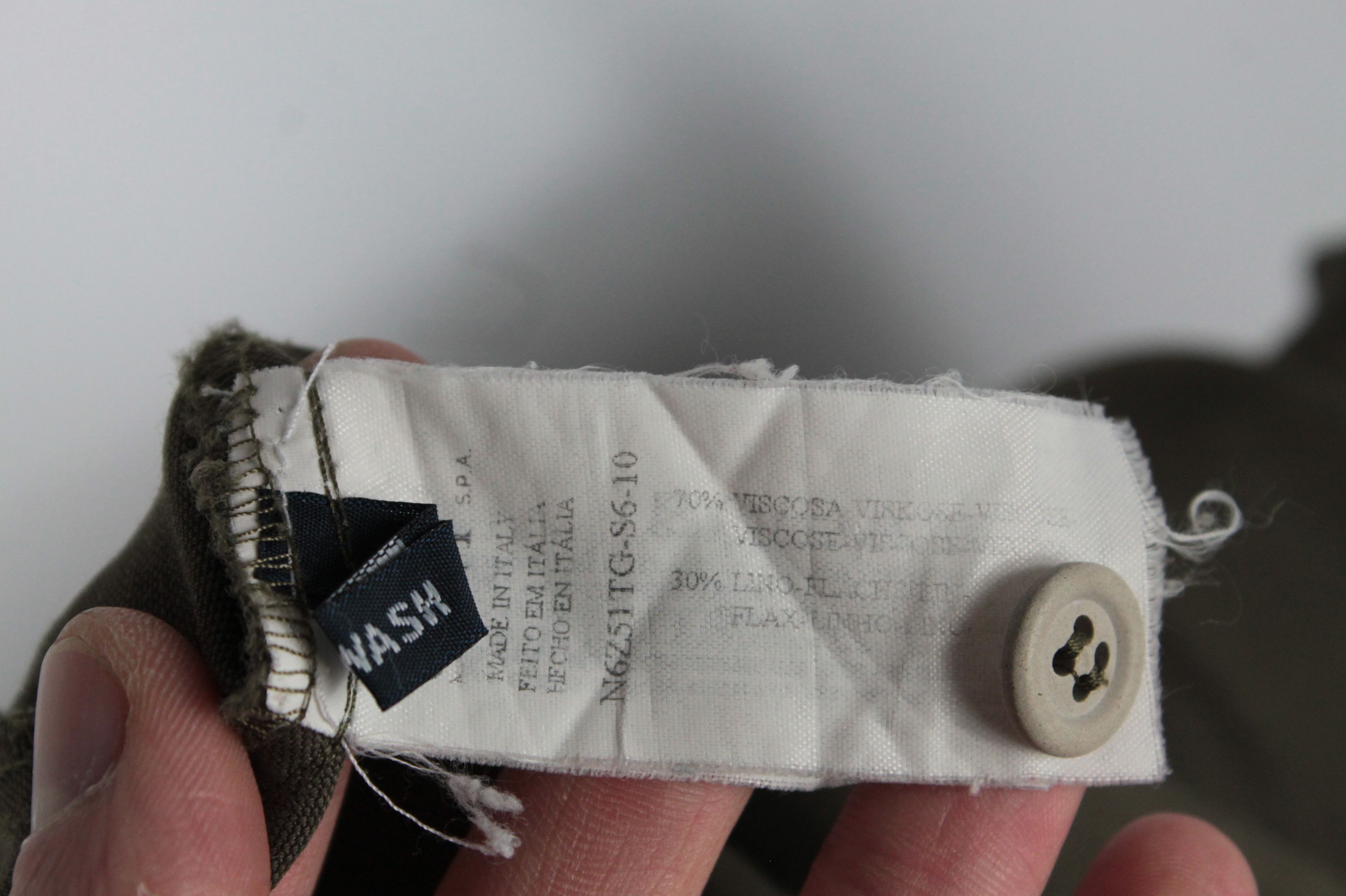 Armani × Giorgio Armani × Vintage Vintage Giorgio Armani Jeans Short Sleeves Linen Shirt Size US L / EU 52-54 / 3 - 6 Thumbnail