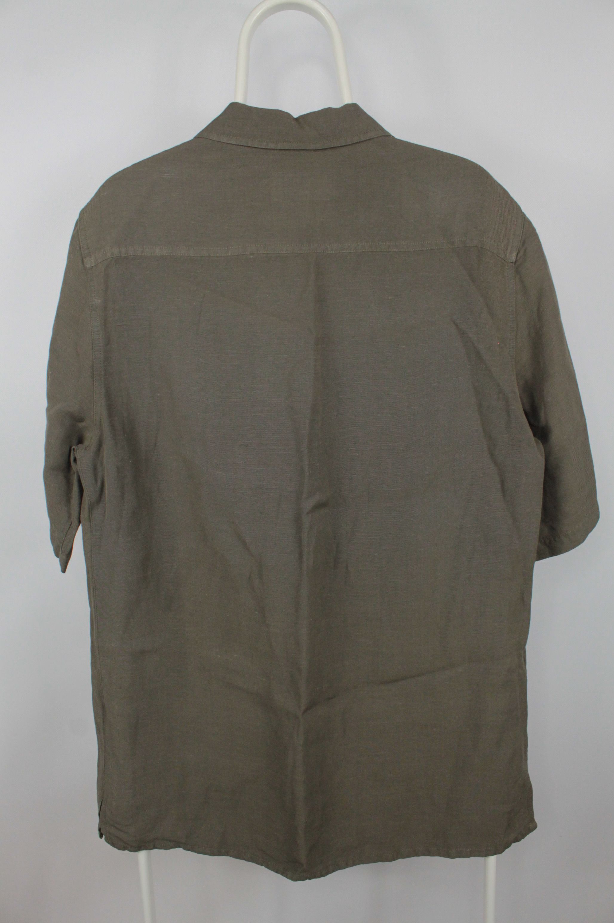 Armani × Giorgio Armani × Vintage Vintage Giorgio Armani Jeans Short Sleeves Linen Shirt Size US L / EU 52-54 / 3 - 5 Thumbnail