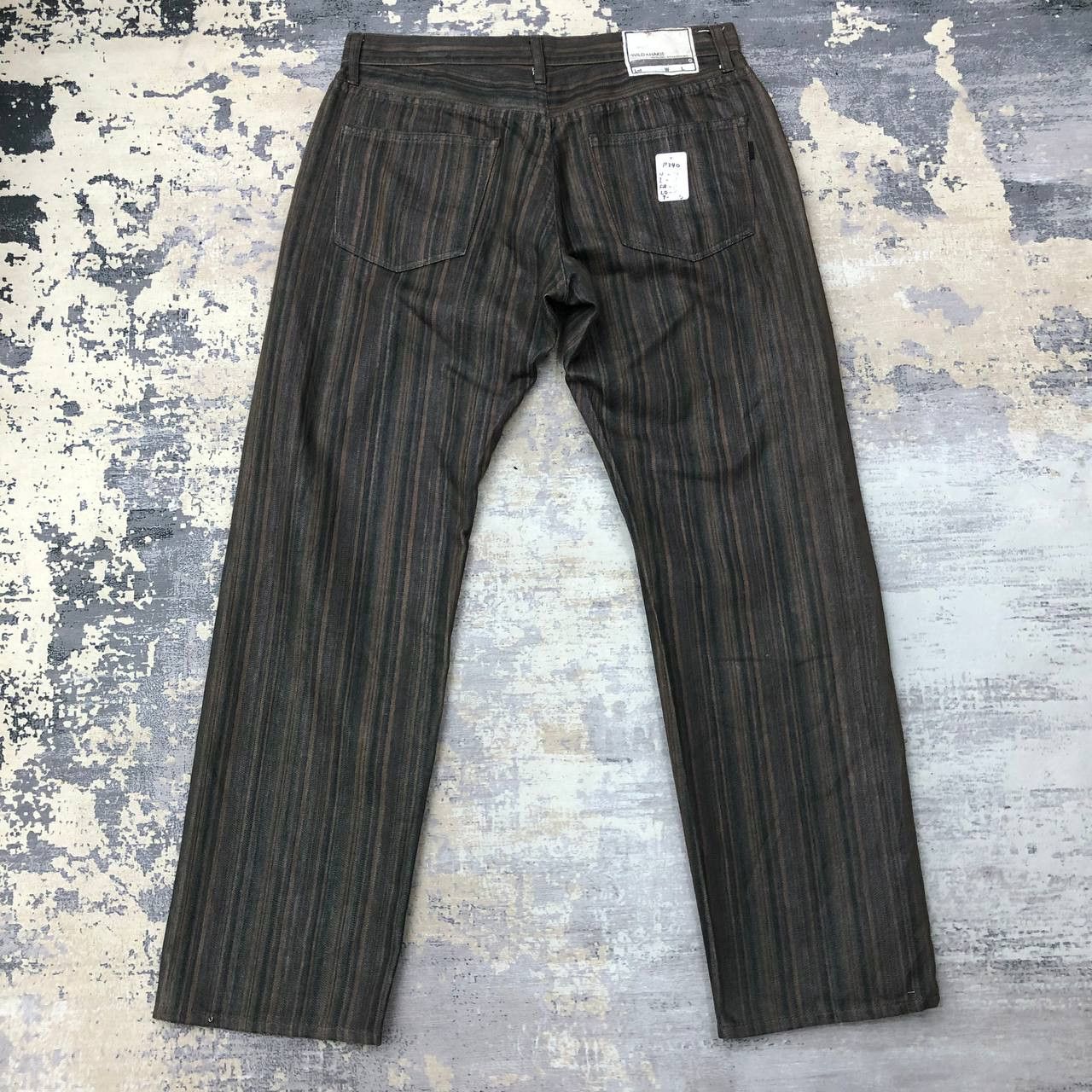 Japanese Brand P240 MADE IN JAPAN WILD KHAKIS STRIPED JEANS Size US 34 / EU 50 - 3 Thumbnail