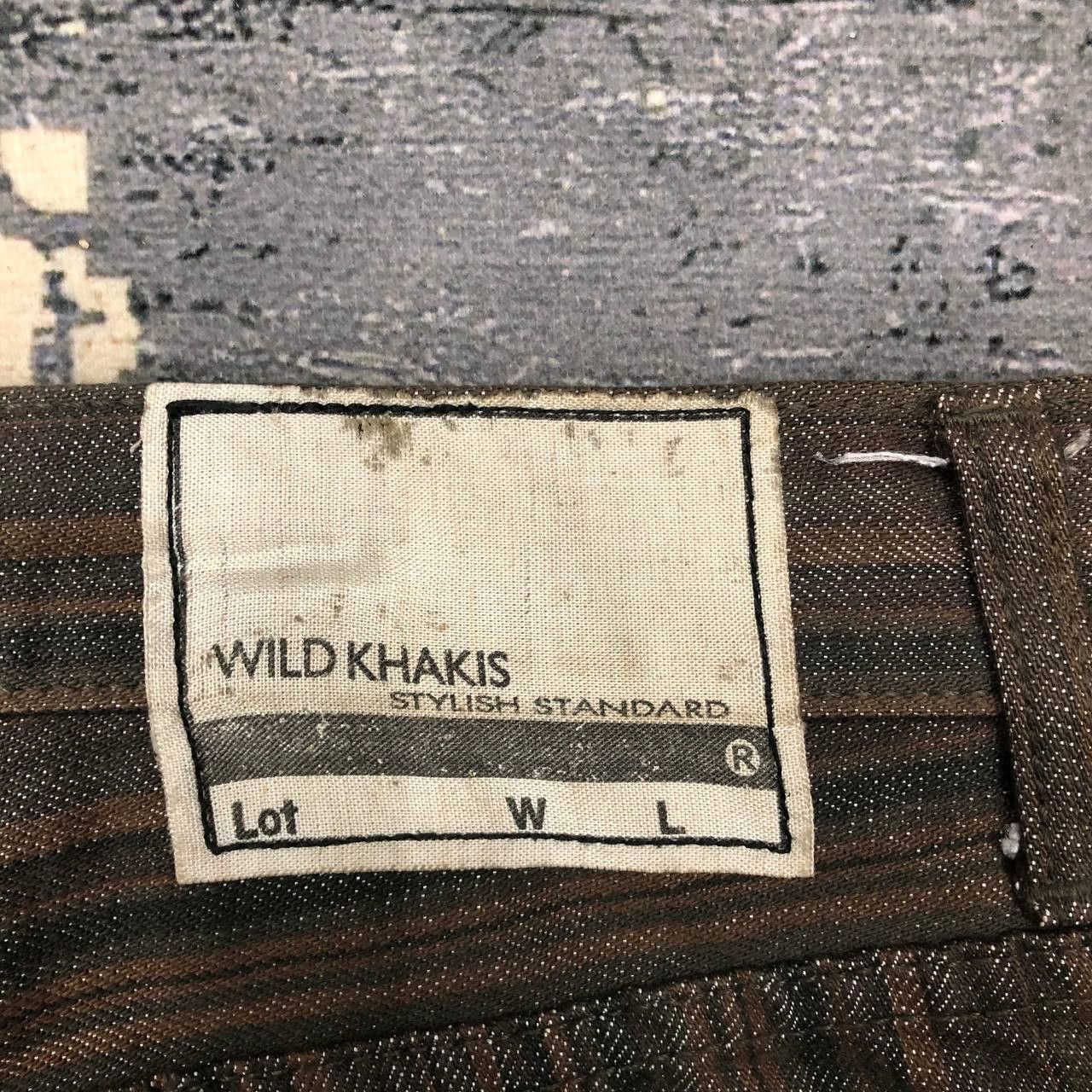 Japanese Brand P240 MADE IN JAPAN WILD KHAKIS STRIPED JEANS Size US 34 / EU 50 - 5 Thumbnail