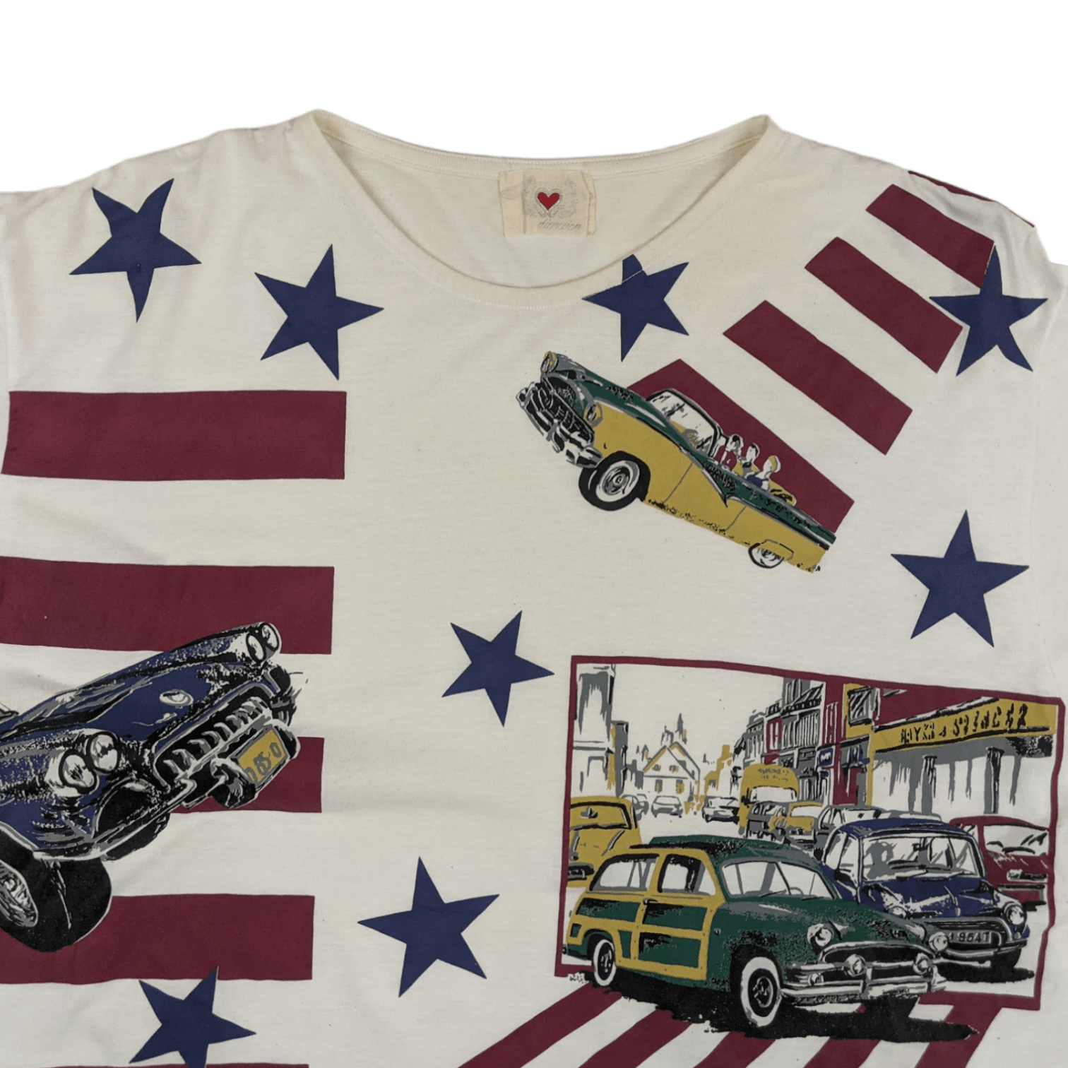 Japanese Brand Vintage Japan DIVERSION Car Graphic T-Shirt Single Stitches Size US L / EU 52-54 / 3 - 4 Thumbnail