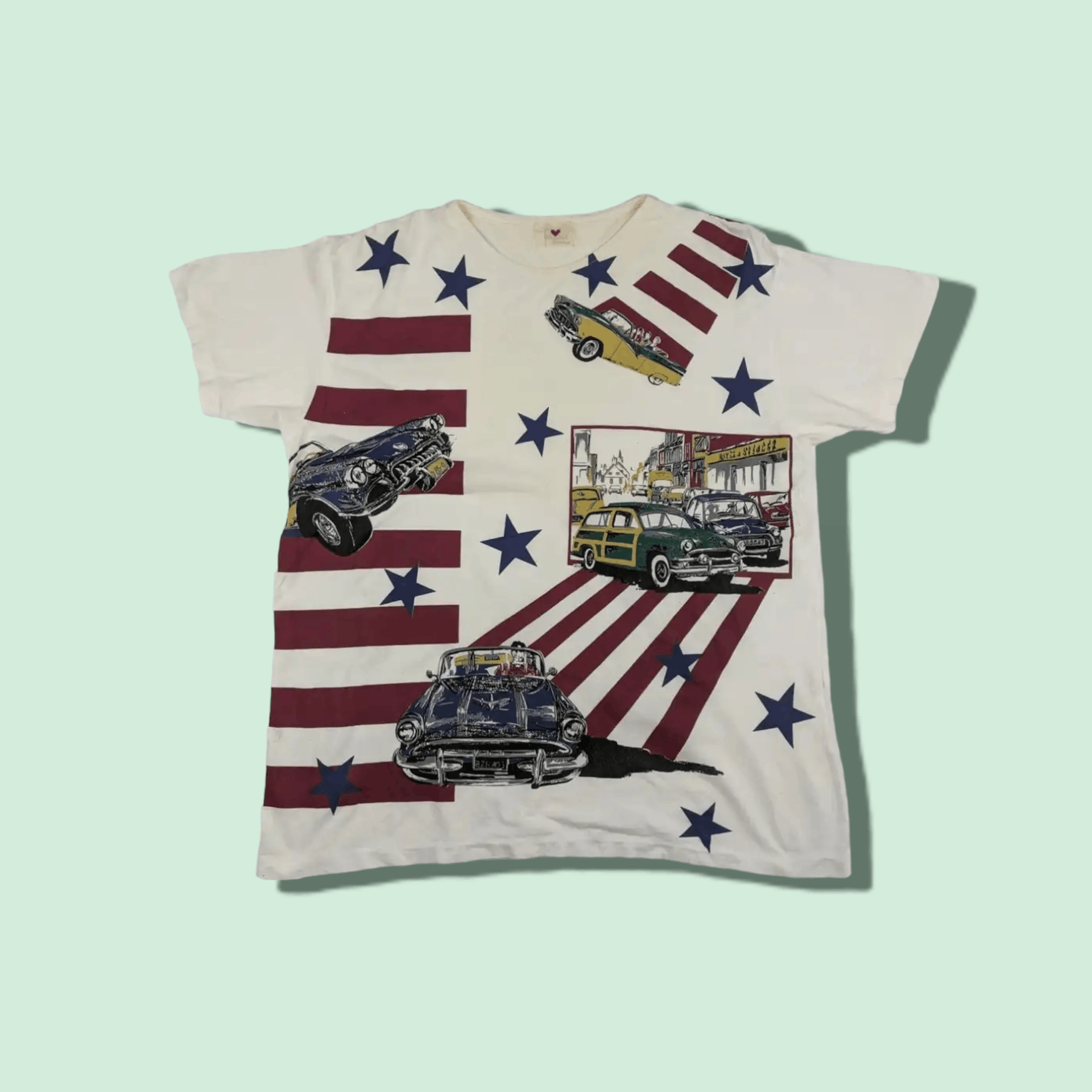 Japanese Brand Vintage Japan DIVERSION Car Graphic T-Shirt Single Stitches Size US L / EU 52-54 / 3 - 1 Thumbnail