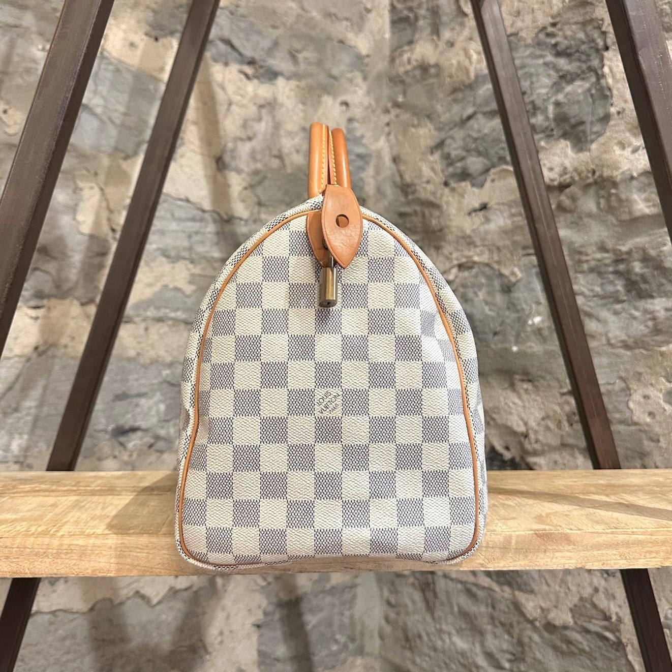 Louis Vuitton Louis Vuitton Damier Azur Speedy 35 Bag Size ONE SIZE - 4 Thumbnail