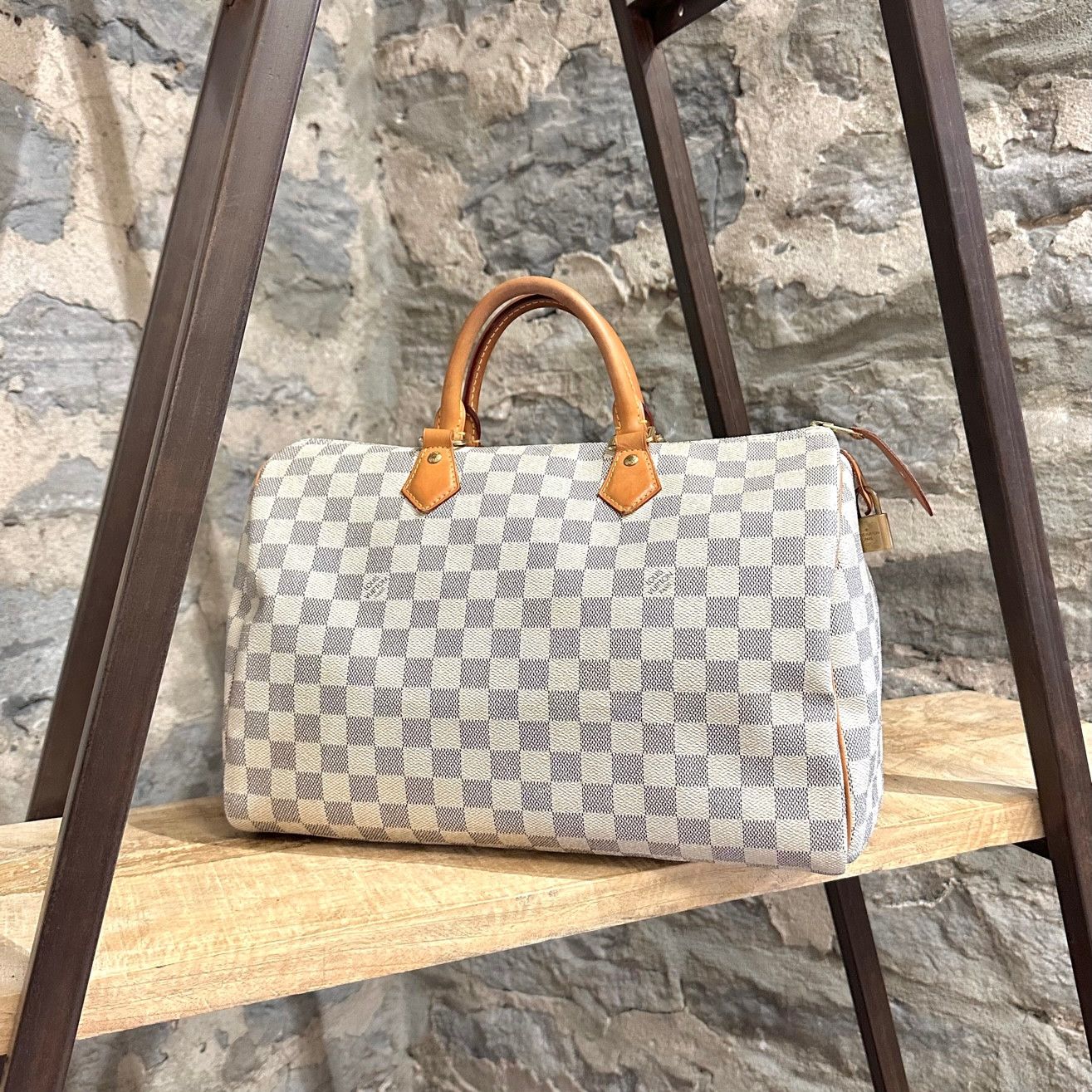 Louis Vuitton Louis Vuitton Damier Azur Speedy 35 Bag Size ONE SIZE - 1 Thumbnail