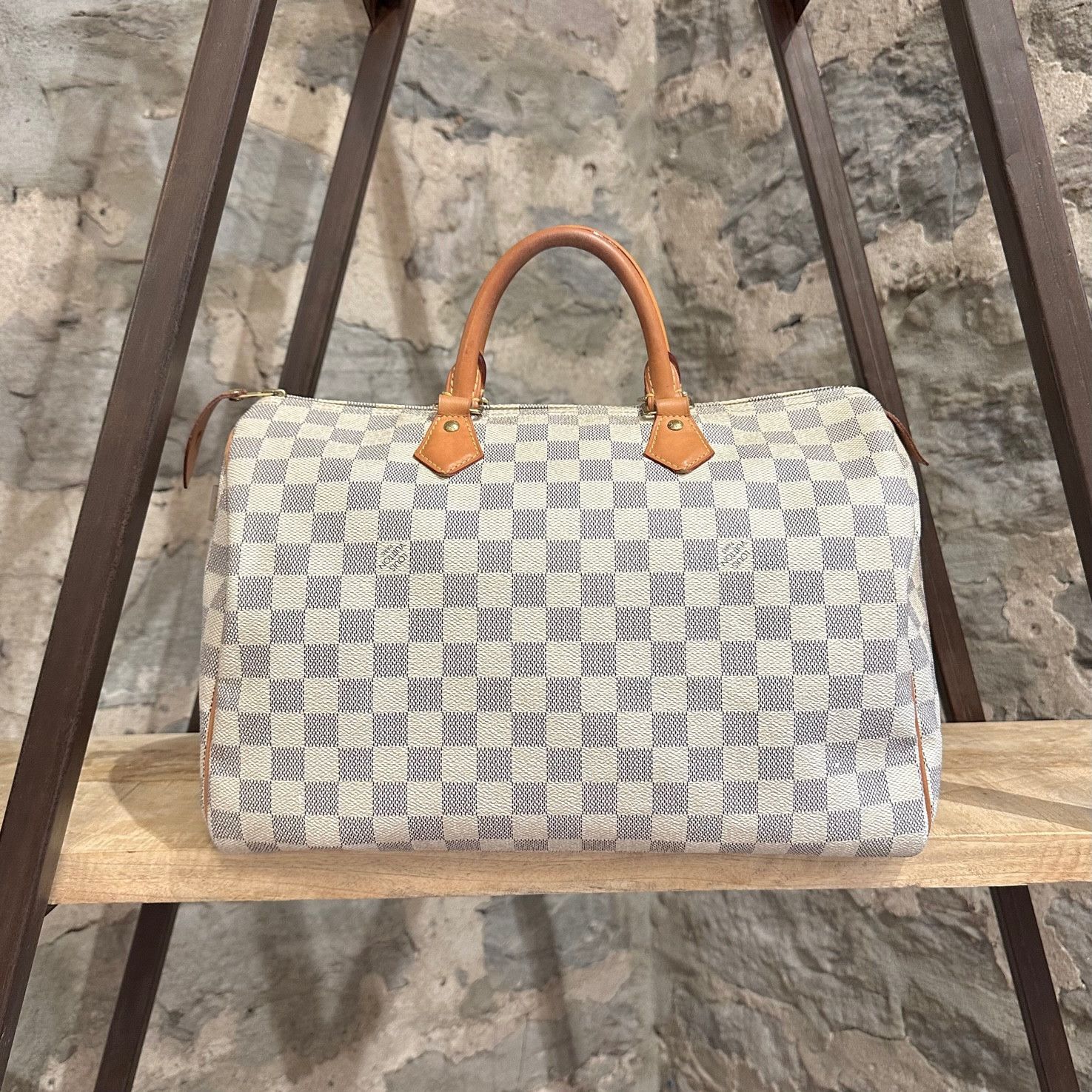 Louis Vuitton Louis Vuitton Damier Azur Speedy 35 Bag Size ONE SIZE - 5 Thumbnail