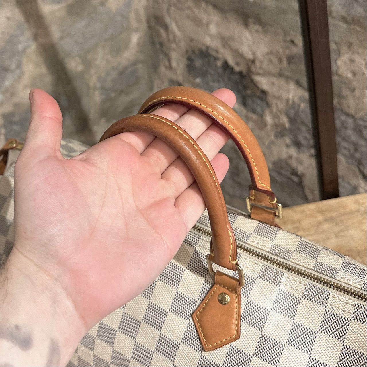 Louis Vuitton Louis Vuitton Damier Azur Speedy 35 Bag Size ONE SIZE - 7 Thumbnail