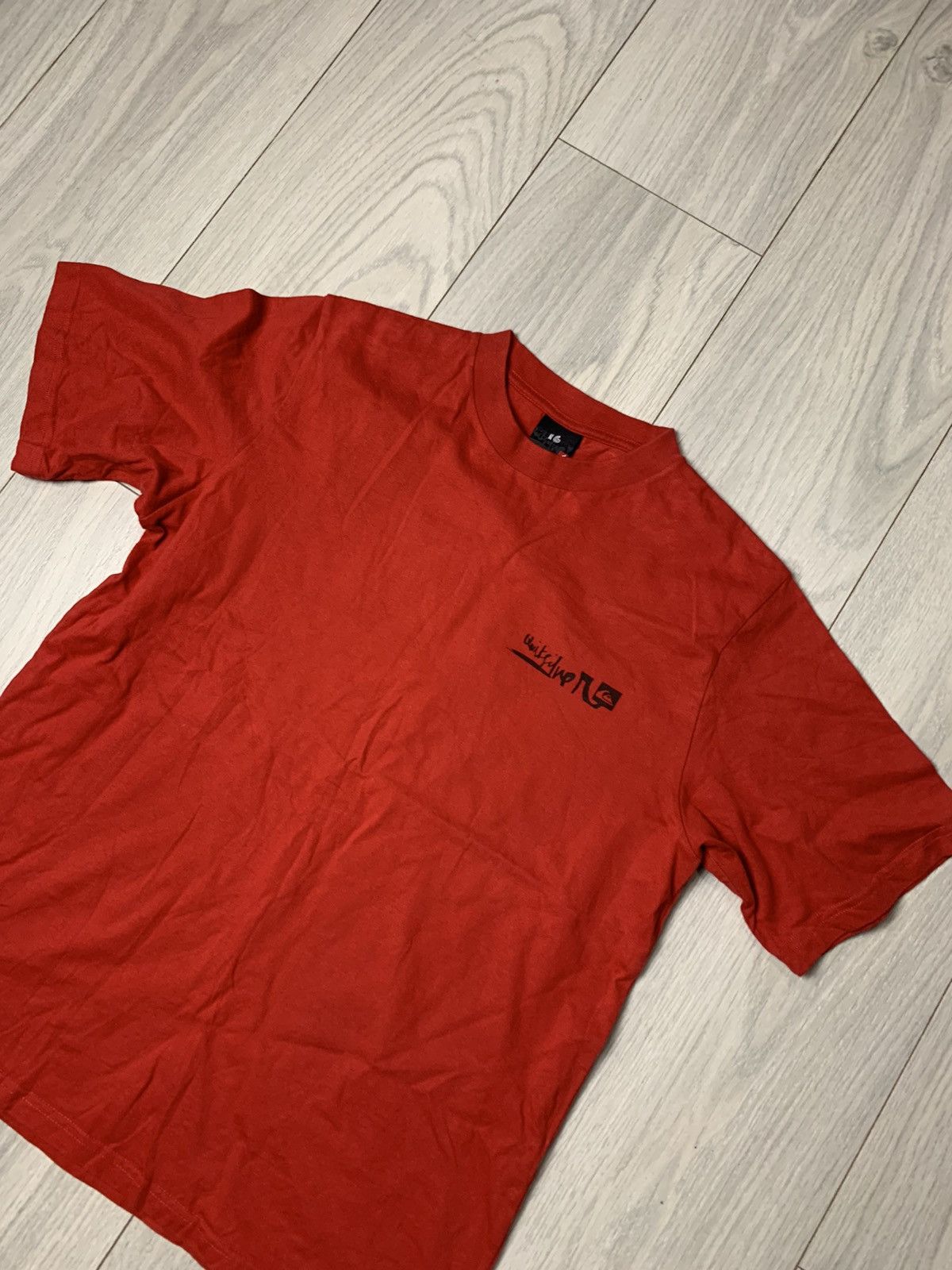 Quiksilver × Vintage Vintage T-Shirt Quicksilver With Double Side Logo Print Size US S / EU 44-46 / 1 - 2 Thumbnail