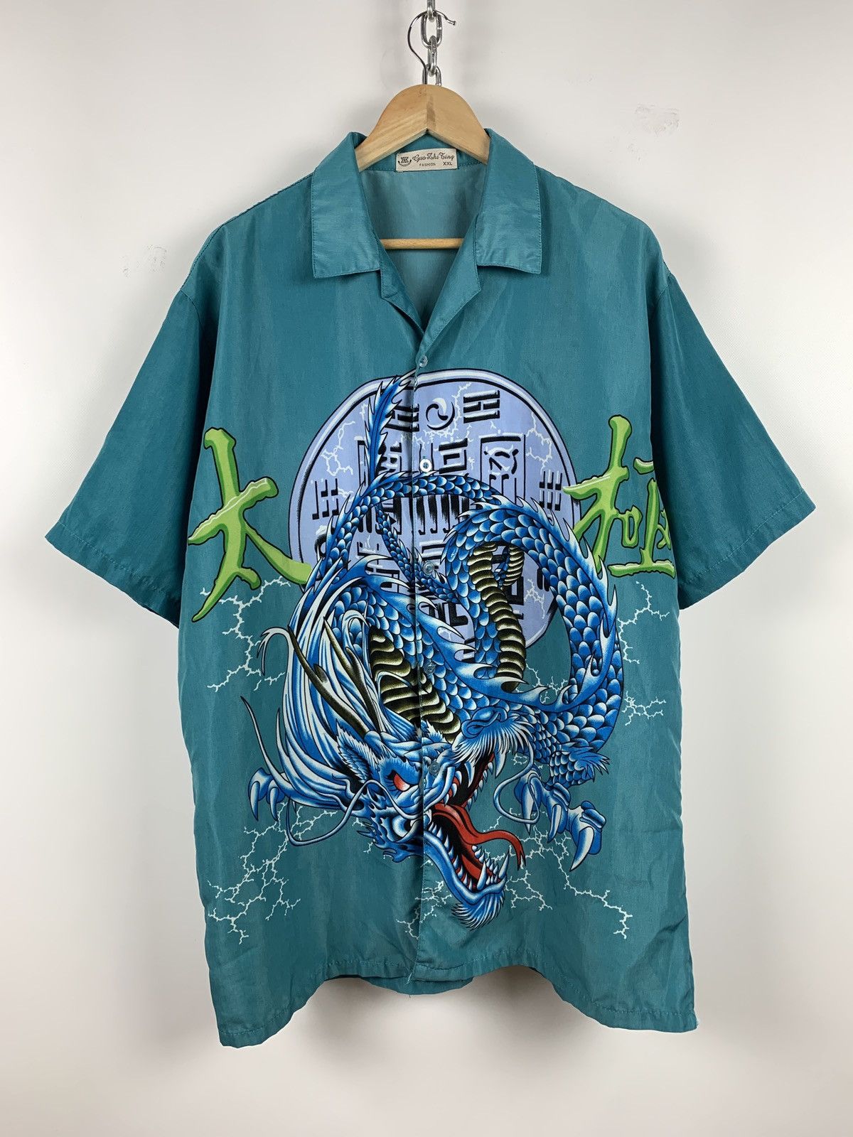 Japanese Brand Vintage Japanese Dragon Crazy Hawaiian Shirt Size US XL / EU 56 / 4 - 1 Thumbnail