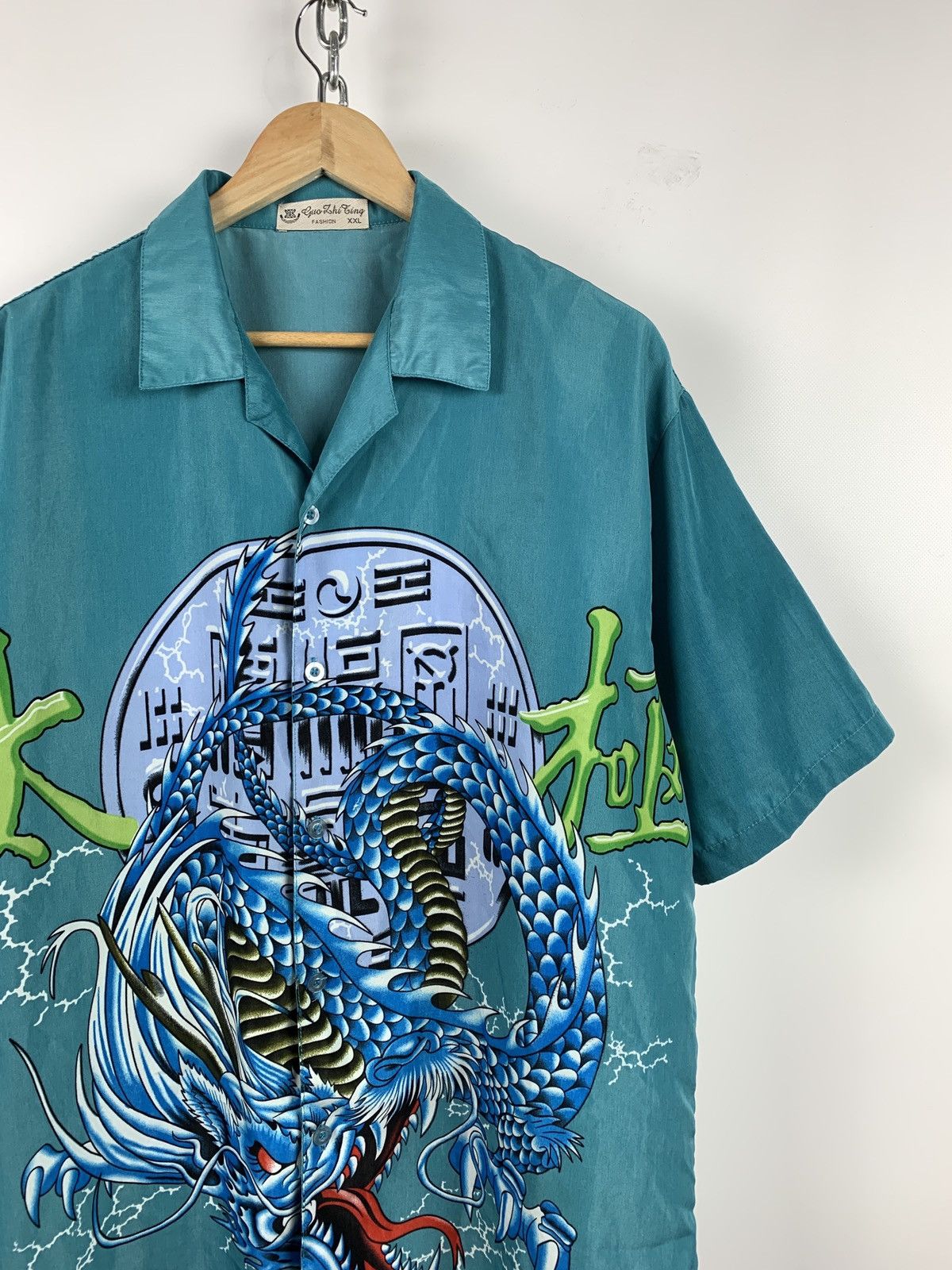 Japanese Brand Vintage Japanese Dragon Crazy Hawaiian Shirt Size US XL / EU 56 / 4 - 7 Thumbnail