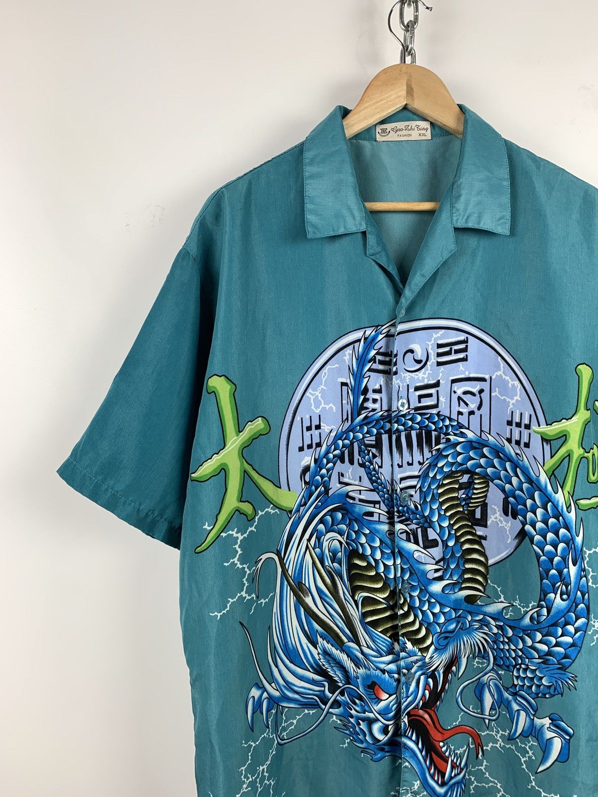 Japanese Brand Vintage Japanese Dragon Crazy Hawaiian Shirt Size US XL / EU 56 / 4 - 8 Thumbnail