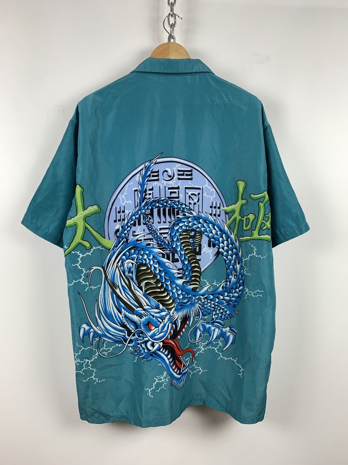 Japanese Brand Vintage Japanese Dragon Crazy Hawaiian Shirt Size US XL / EU 56 / 4 - 5 Thumbnail