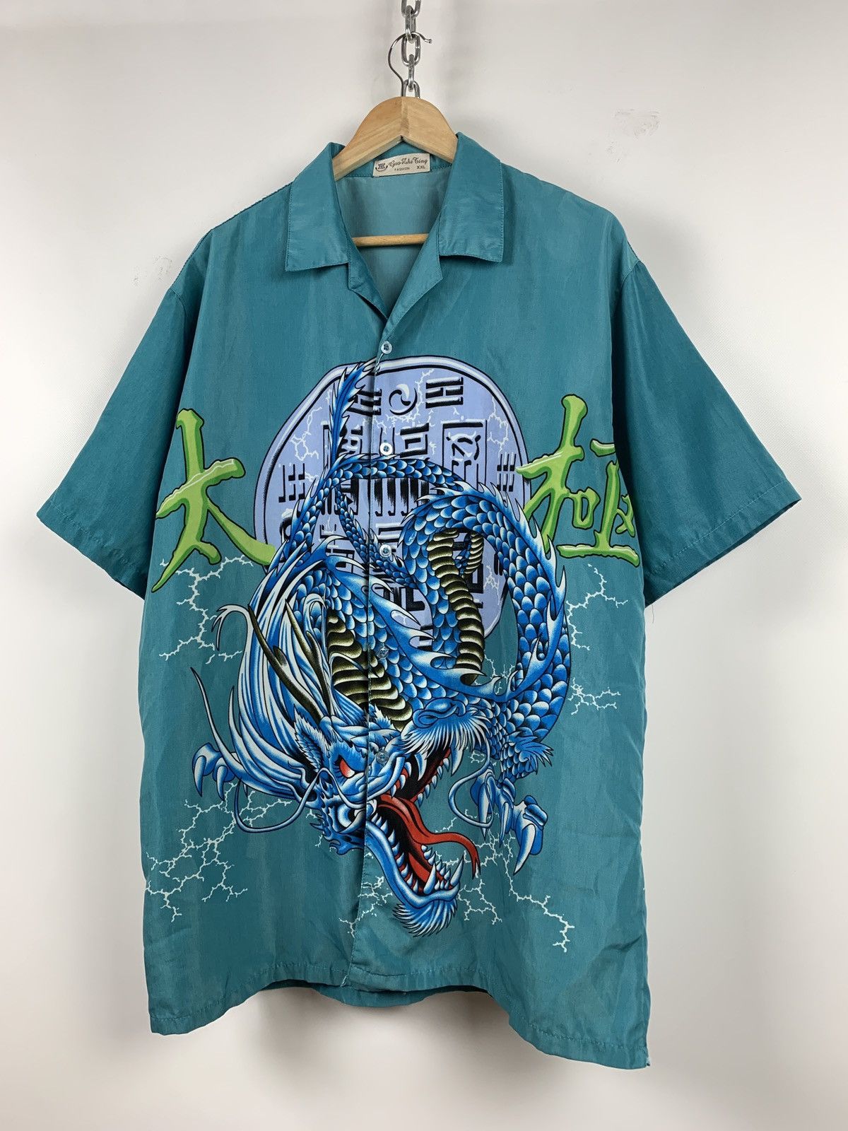 Japanese Brand Vintage Japanese Dragon Crazy Hawaiian Shirt Size US XL / EU 56 / 4 - 6 Thumbnail