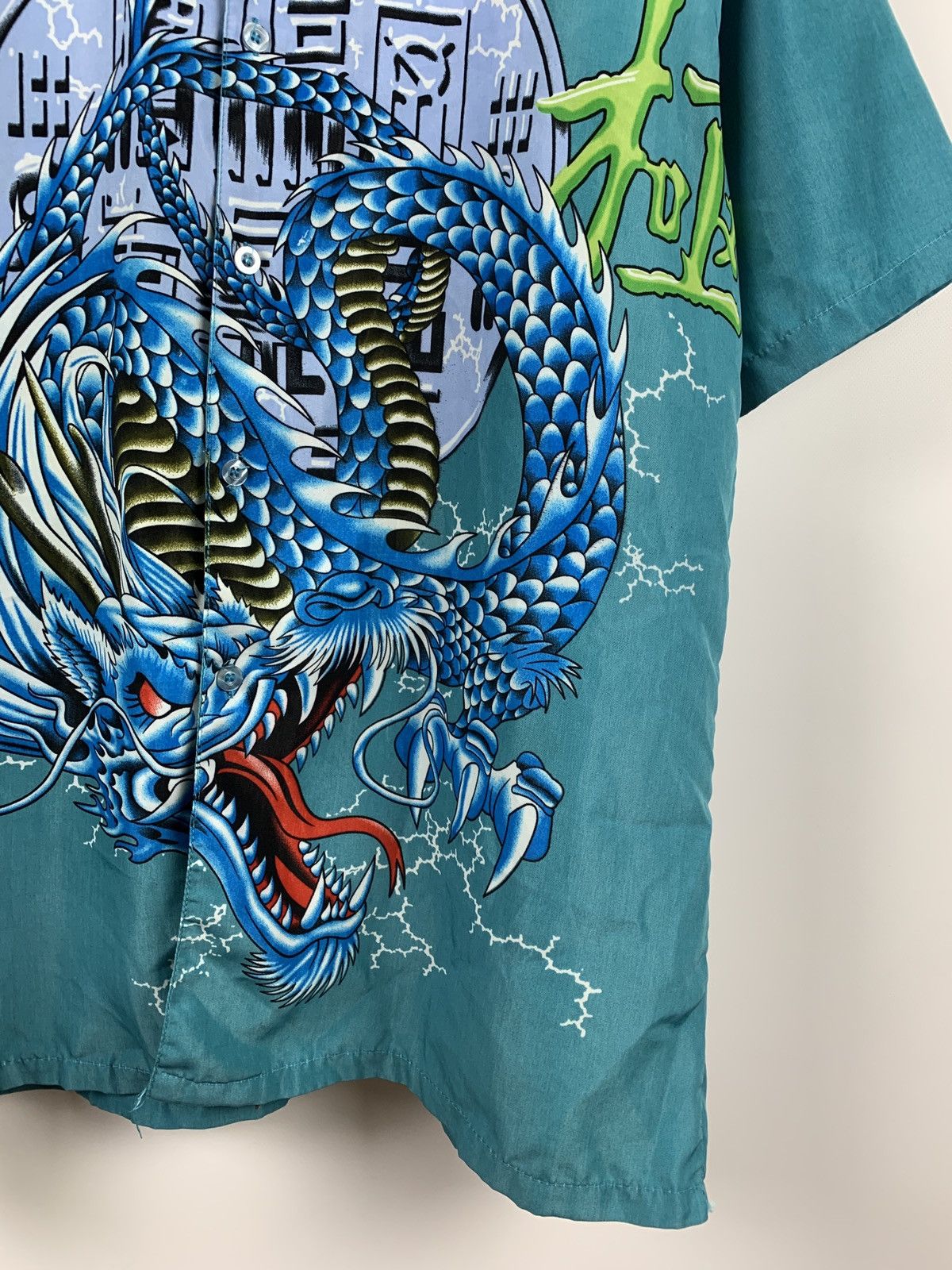 Japanese Brand Vintage Japanese Dragon Crazy Hawaiian Shirt Size US XL / EU 56 / 4 - 12 Thumbnail