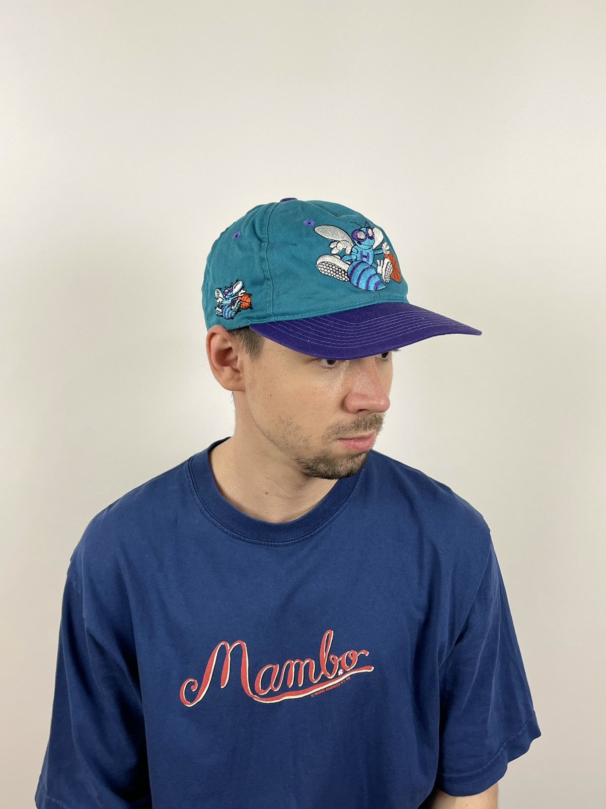 NBA 90s Vintage Charlotte Hornets NBA Cap Hats Size ONE SIZE - 1 Thumbnail