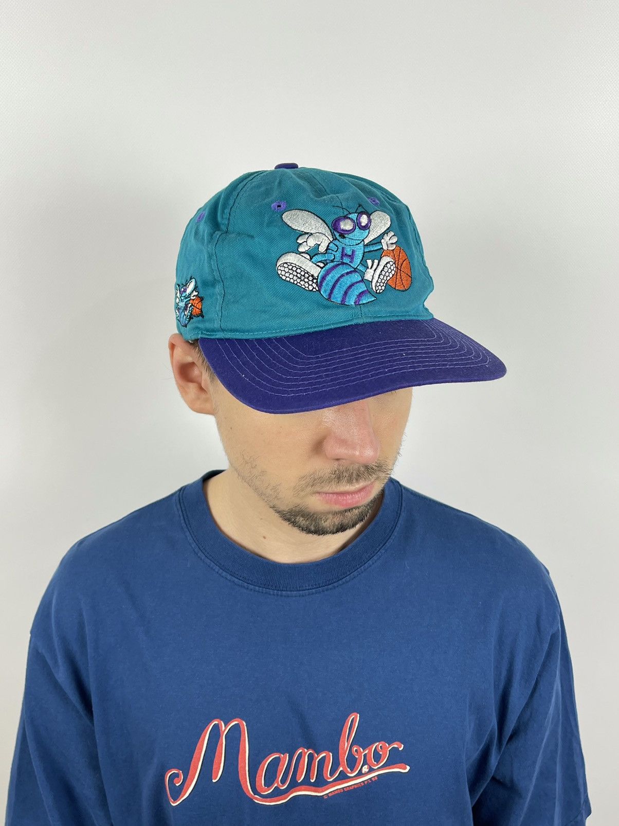 NBA 90s Vintage Charlotte Hornets NBA Cap Hats Size ONE SIZE - 3 Thumbnail