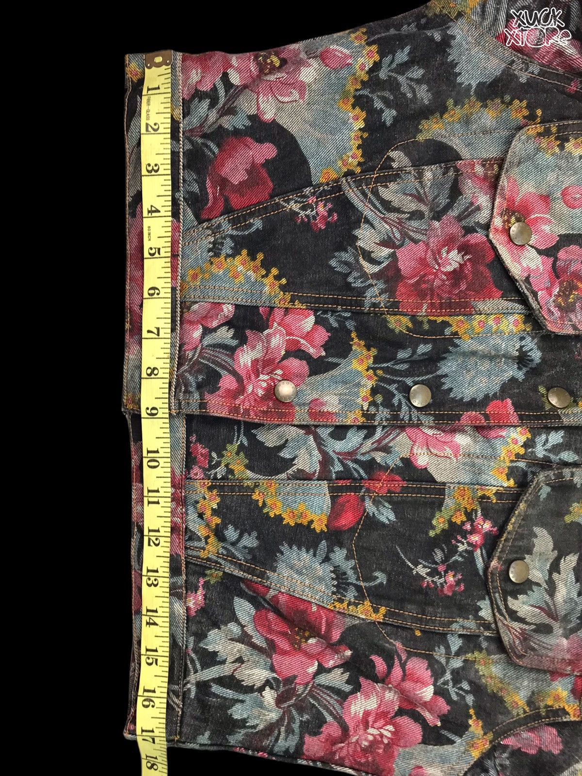 Kenzo 🔥RARE🔥VTG Kenzo Cropped top Floral Trucker Jackets Woman Size M / US 6-8 / IT 42-44 - 15 Thumbnail