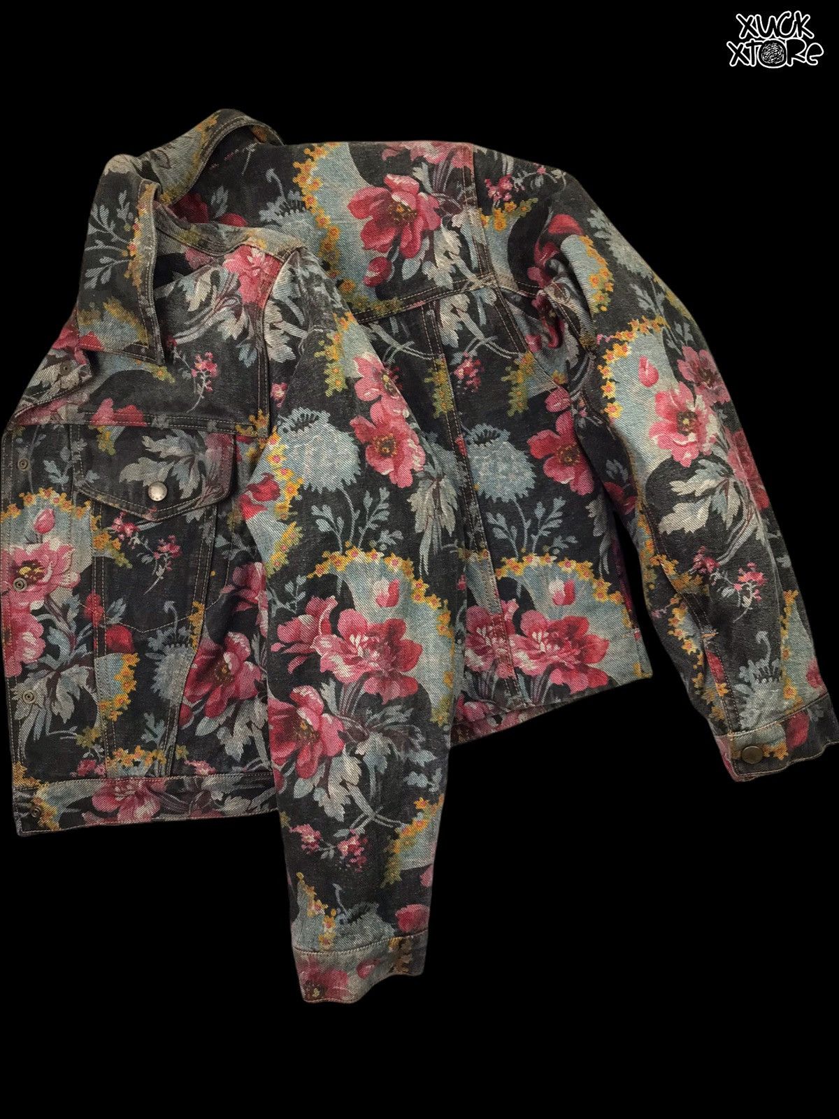 Kenzo 🔥RARE🔥VTG Kenzo Cropped top Floral Trucker Jackets Woman Size M / US 6-8 / IT 42-44 - 7 Thumbnail