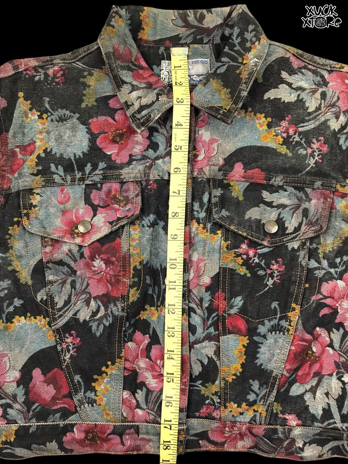 Kenzo 🔥RARE🔥VTG Kenzo Cropped top Floral Trucker Jackets Woman Size M / US 6-8 / IT 42-44 - 16 Thumbnail