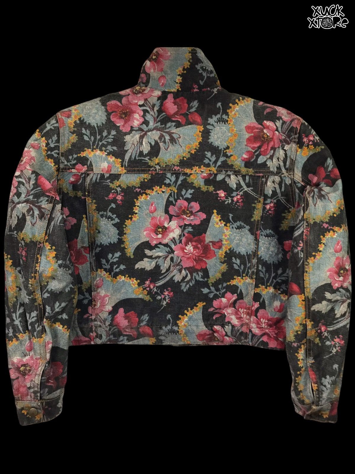 Kenzo 🔥RARE🔥VTG Kenzo Cropped top Floral Trucker Jackets Woman Size M / US 6-8 / IT 42-44 - 2 Thumbnail