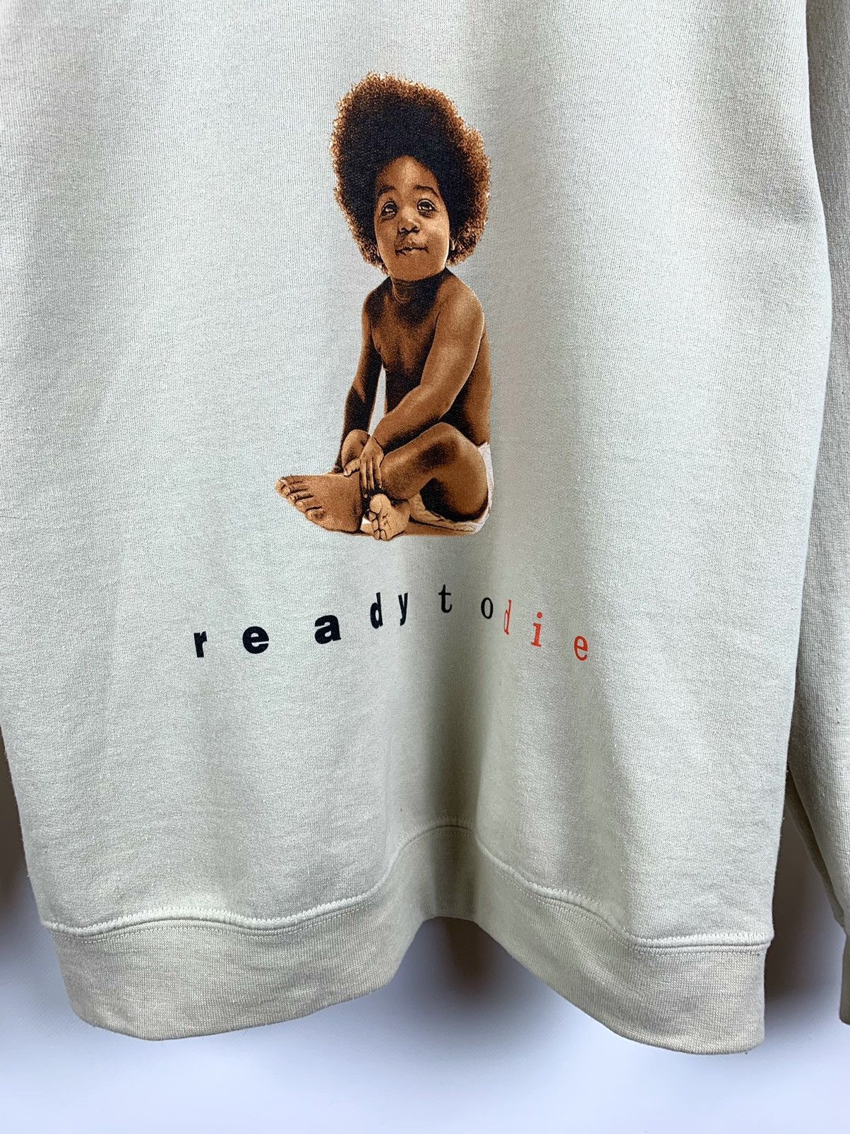 Rap Tees The Notorious B.I.G. Ready to Die Beige Sweatshirt Size US XS / EU 42 / 0 - 6 Thumbnail