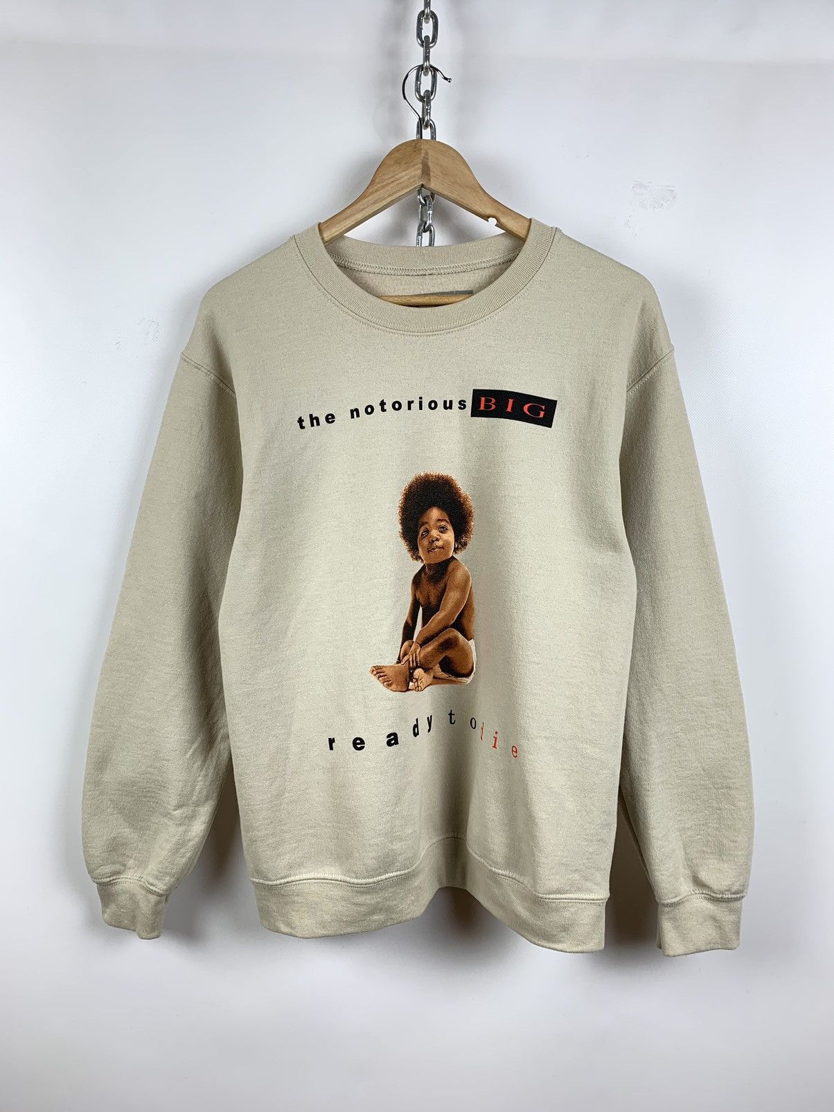 The Notorious B.I.G. Ready to Die Beige Sweatshirt