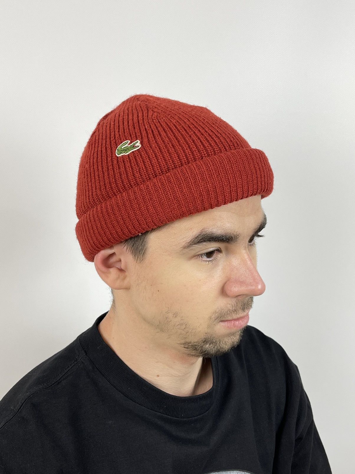 Vintage Lacoste Wool Beanie Hats Made In France