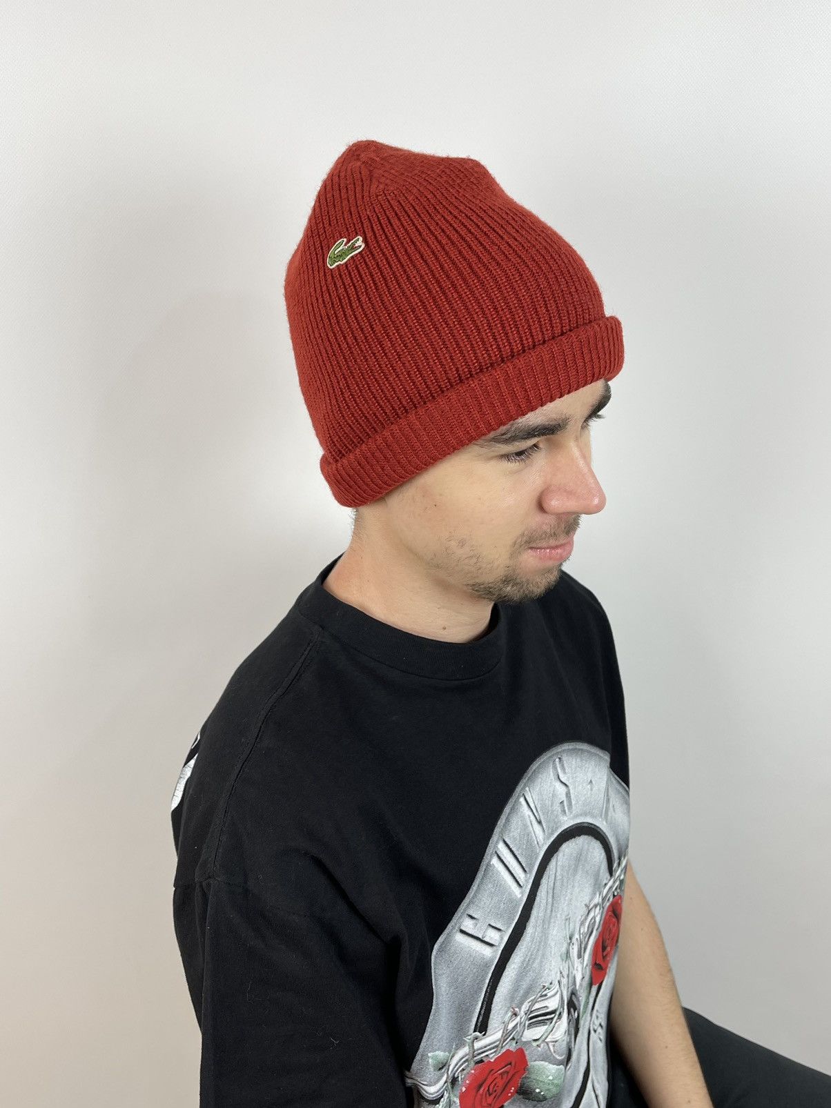 Lacoste Vintage Lacoste Wool Beanie Hats Made In France Size ONE SIZE - 5 Thumbnail