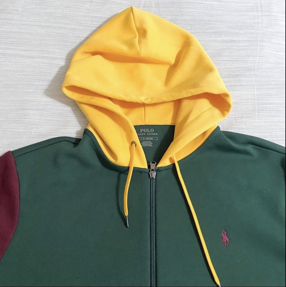 Polo Ralph Lauren Polo Ralph Lauren Double Tech Color Block Zip Up Hoodie Size US L / EU 52-54 / 3 - 5 Thumbnail