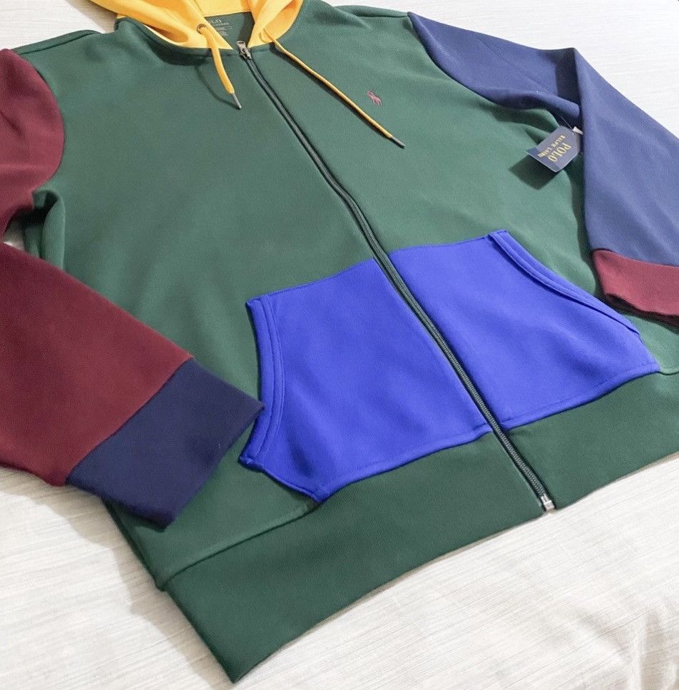 Polo Ralph Lauren Polo Ralph Lauren Double Tech Color Block Zip Up Hoodie Size US L / EU 52-54 / 3 - 3 Thumbnail