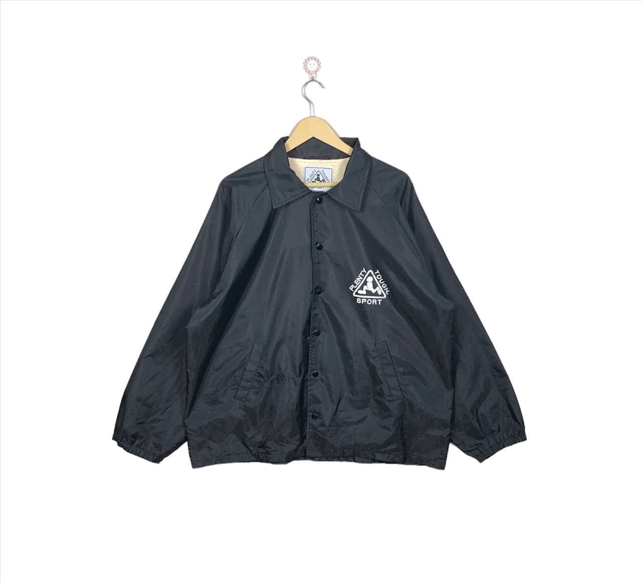 Other Vintage 90s Plenty Though USA Black Sweater Windbreaker Size US L / EU 52-54 / 3 - 1 Thumbnail