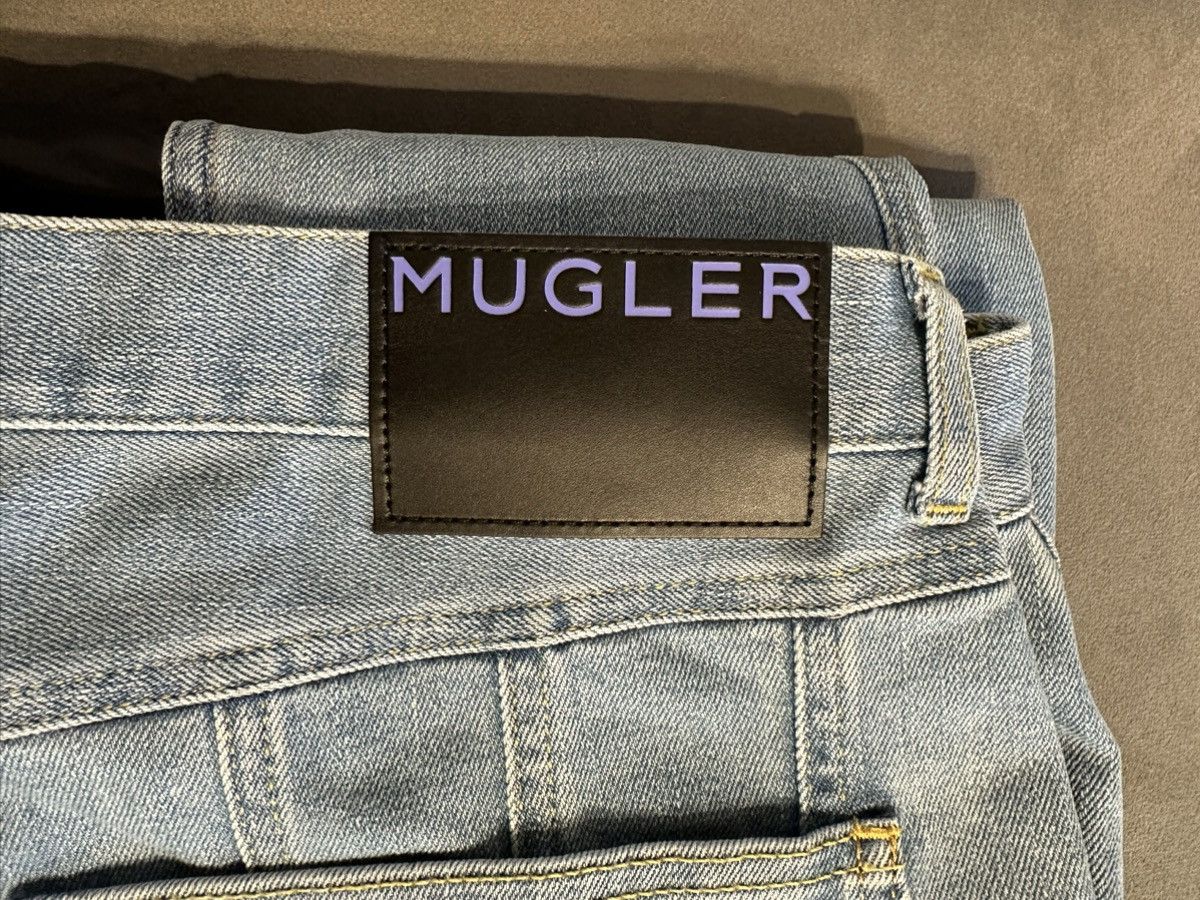 H&M × Mugler Mugler x H&M men’s blue spiral jeans Size US 32 / EU 48 - 6 Thumbnail