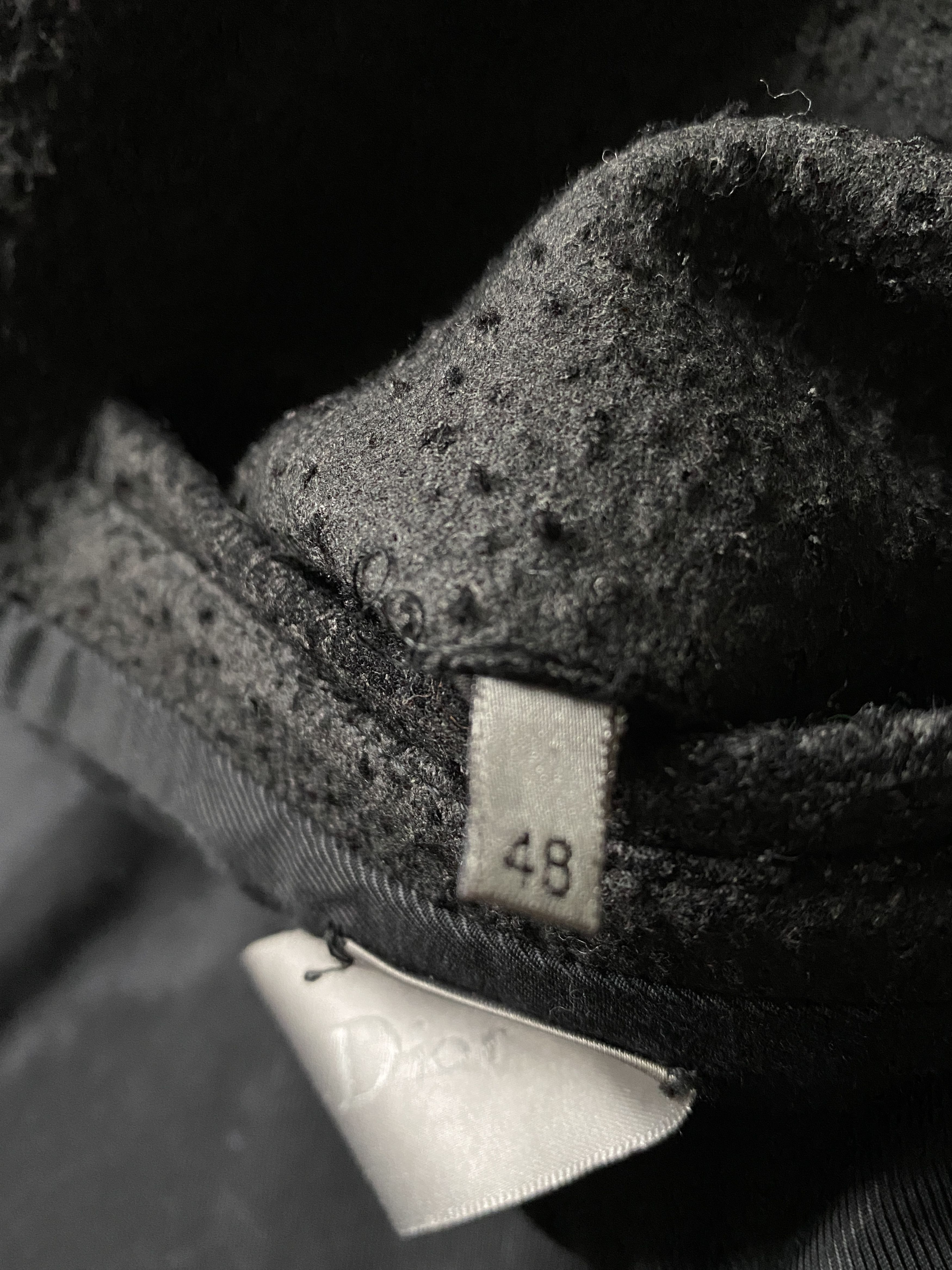Dior × Hedi Slimane ⚡️QUICK SALE⚡️Dior Dark Grey Black Duffle Coat Hedi Slimane Size US M / EU 48-50 / 2 - 6 Thumbnail