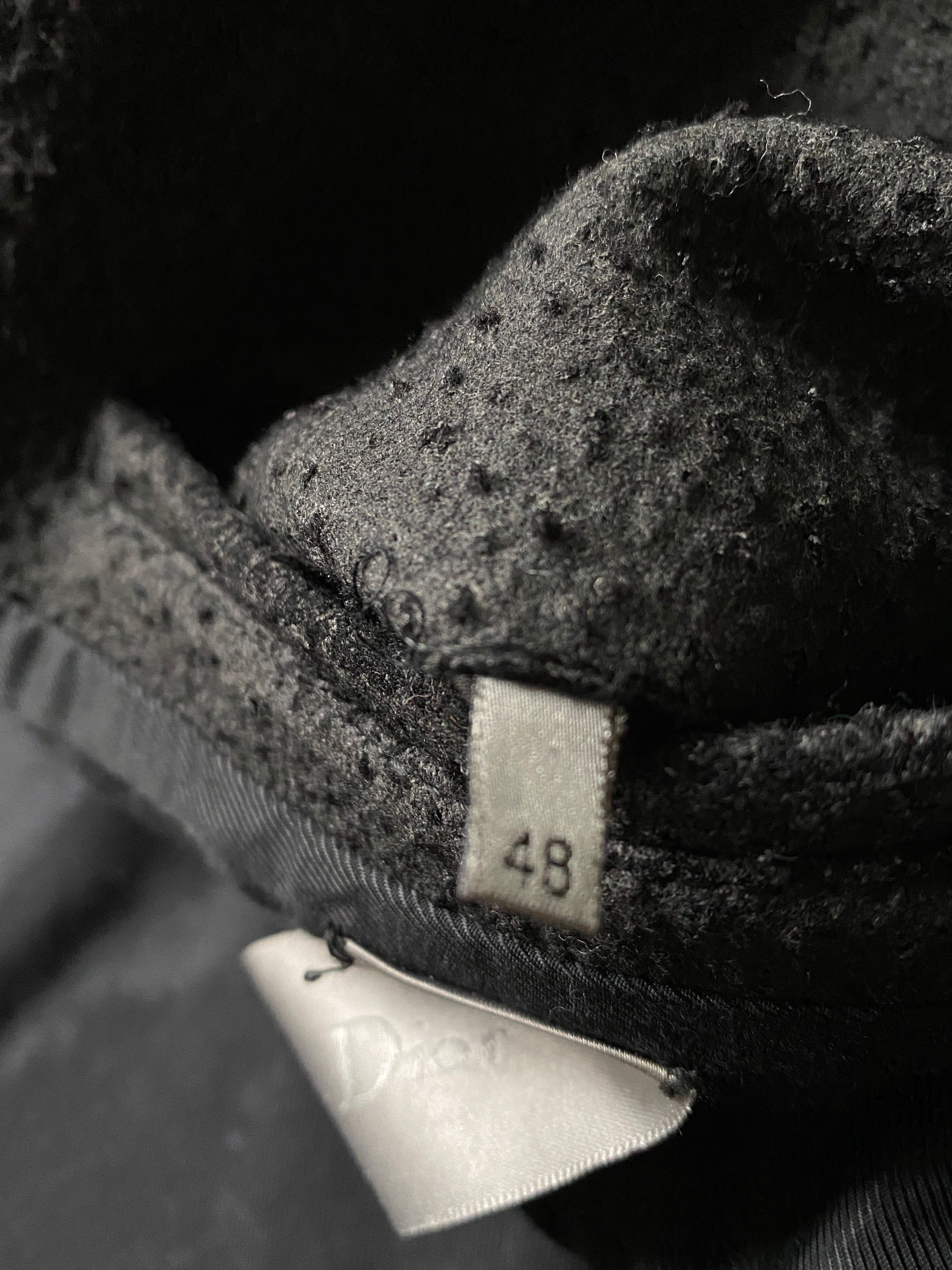 Dior ⚡️QUICK SALE⚡️Dior Dark Grey Black Duffle Coat Hedi Slimane Size US M / EU 48-50 / 2 - 6 Thumbnail