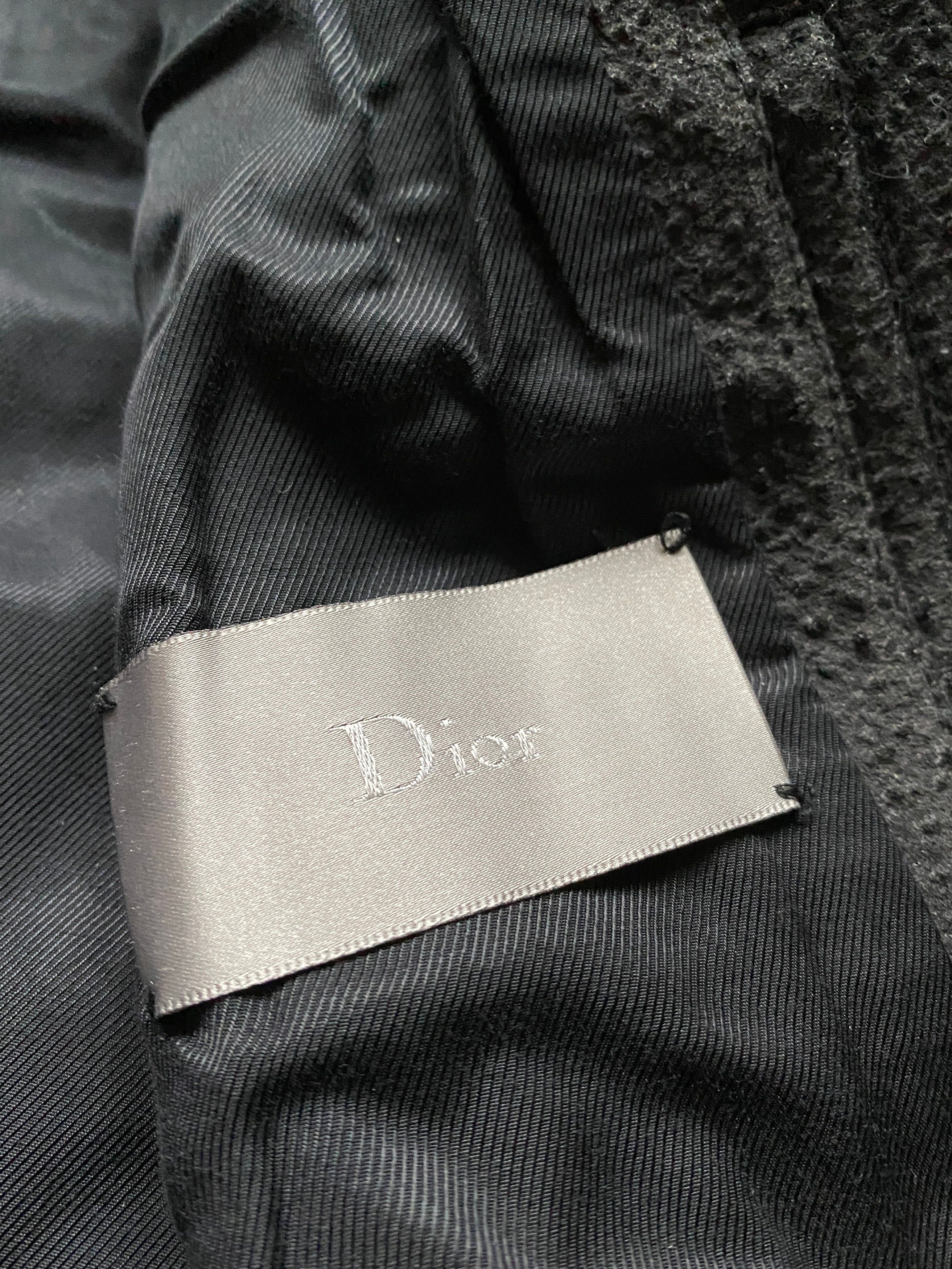 Dior ⚡️QUICK SALE⚡️Dior Dark Grey Black Duffle Coat Hedi Slimane Size US M / EU 48-50 / 2 - 4 Thumbnail