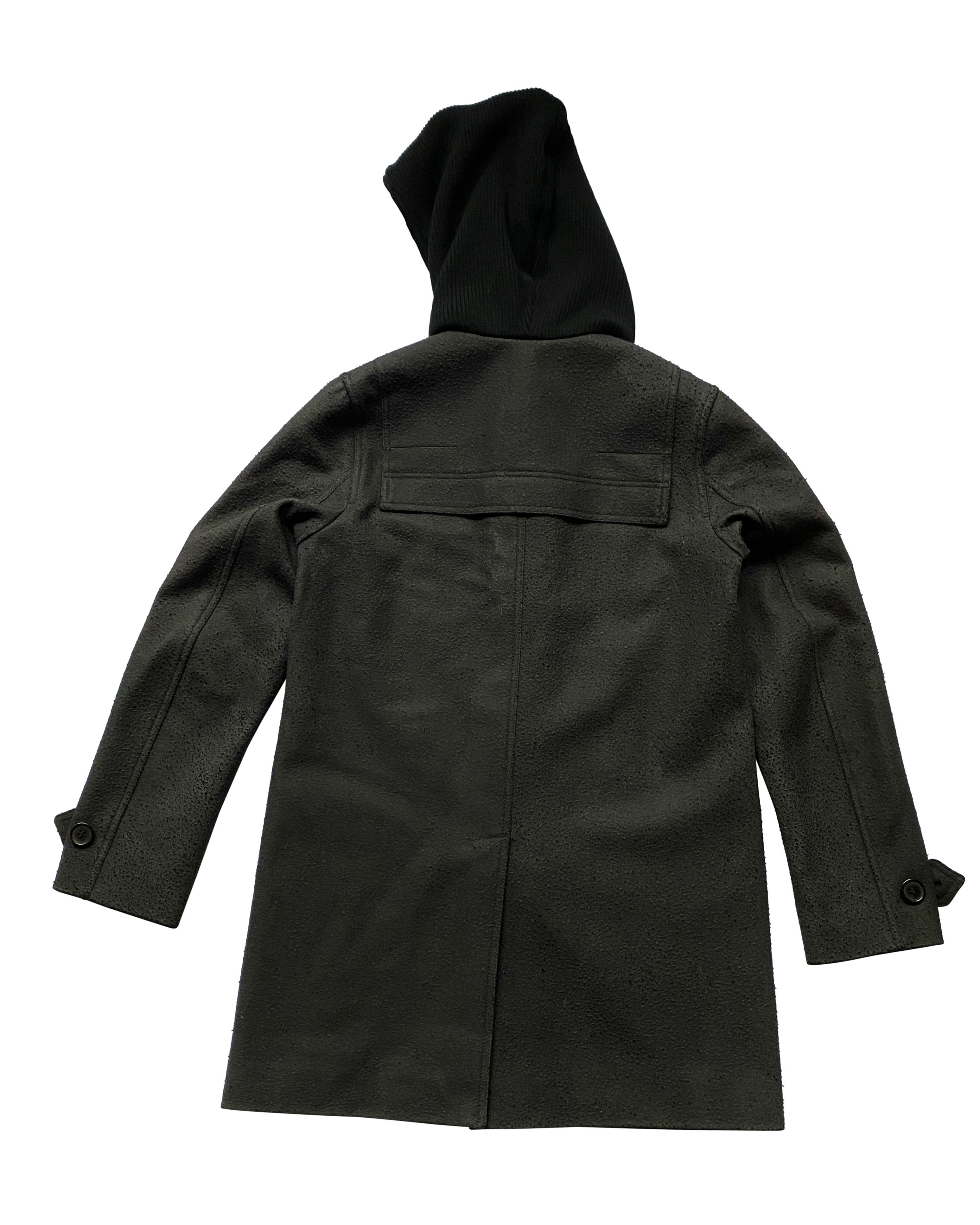 Dior × Hedi Slimane ⚡️QUICK SALE⚡️Dior Dark Grey Black Duffle Coat Hedi Slimane Size US M / EU 48-50 / 2 - 2 Thumbnail