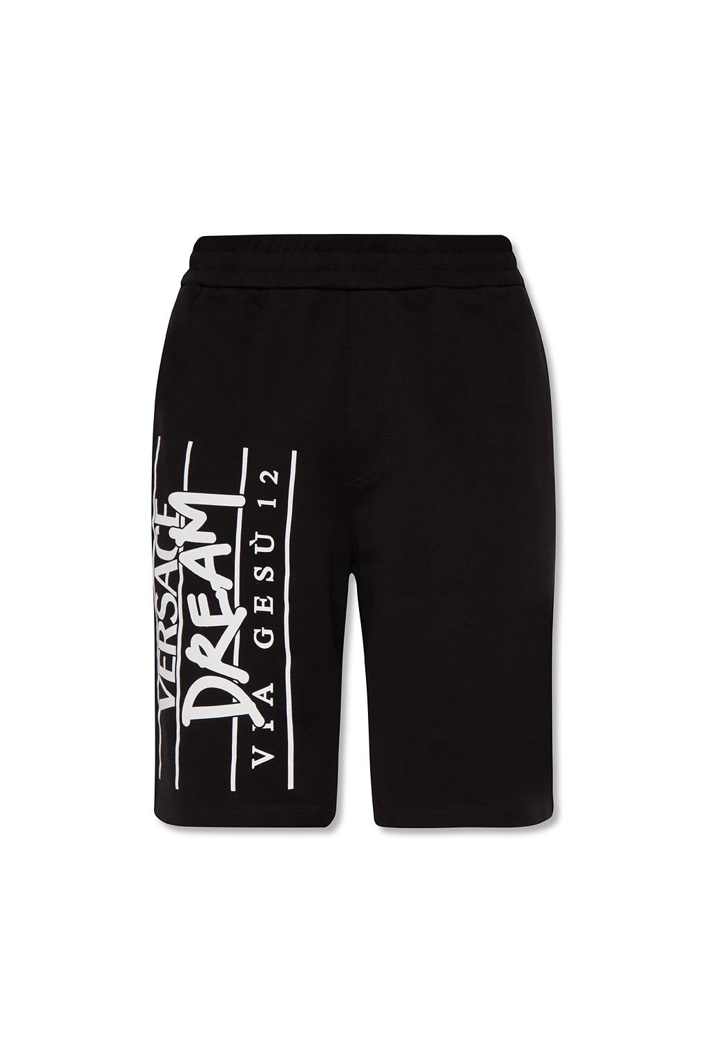 Versace VERSACE Dream Via Gesu logo black bermuda shorts Medium Size US 32 / EU 48 - 2 Thumbnail