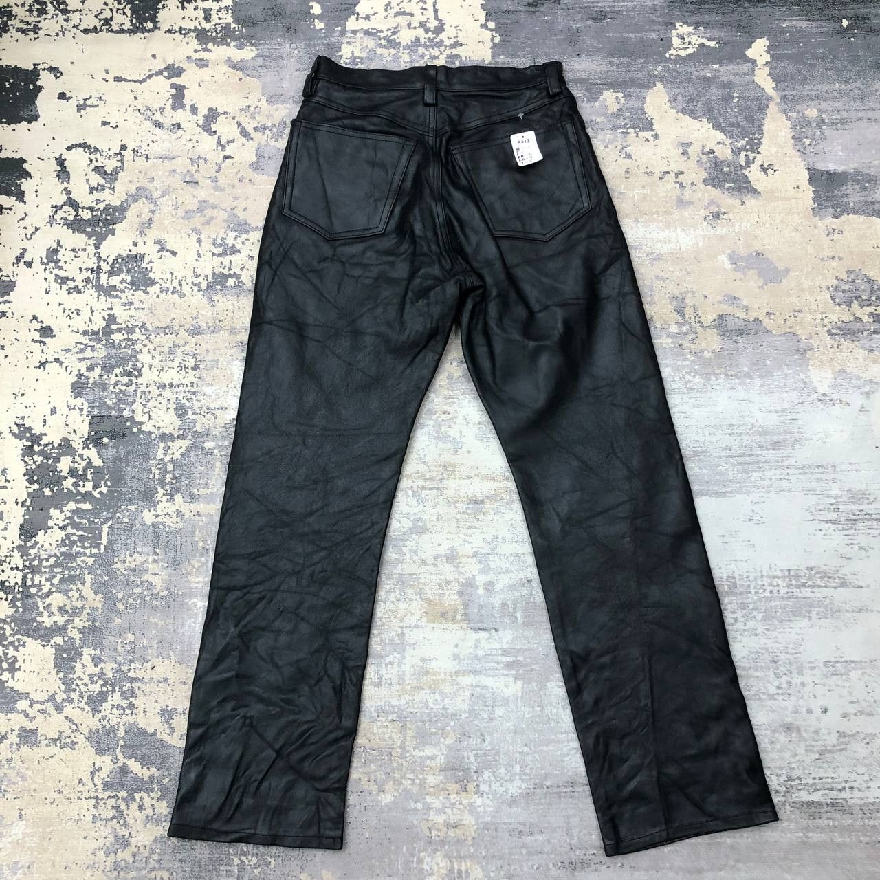 Vintage P223 LEATHER PANTS Size 27" / US 4 / IT 40 - 2 Thumbnail