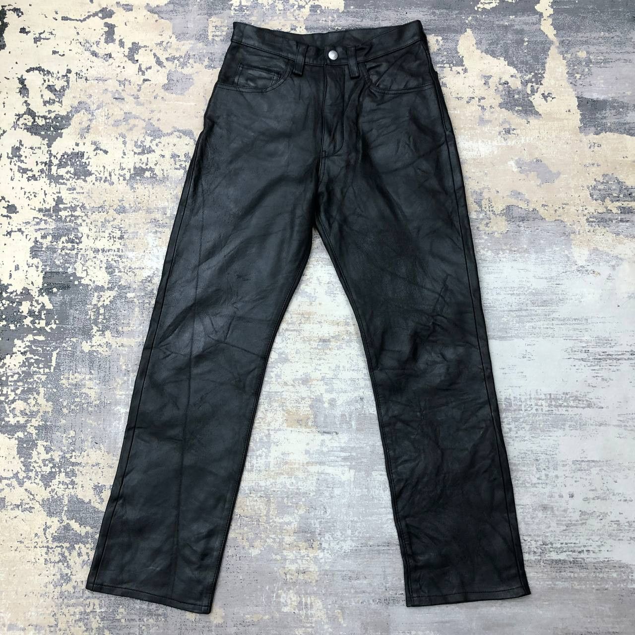 Vintage P223 LEATHER PANTS Size 27" / US 4 / IT 40 - 1 Thumbnail