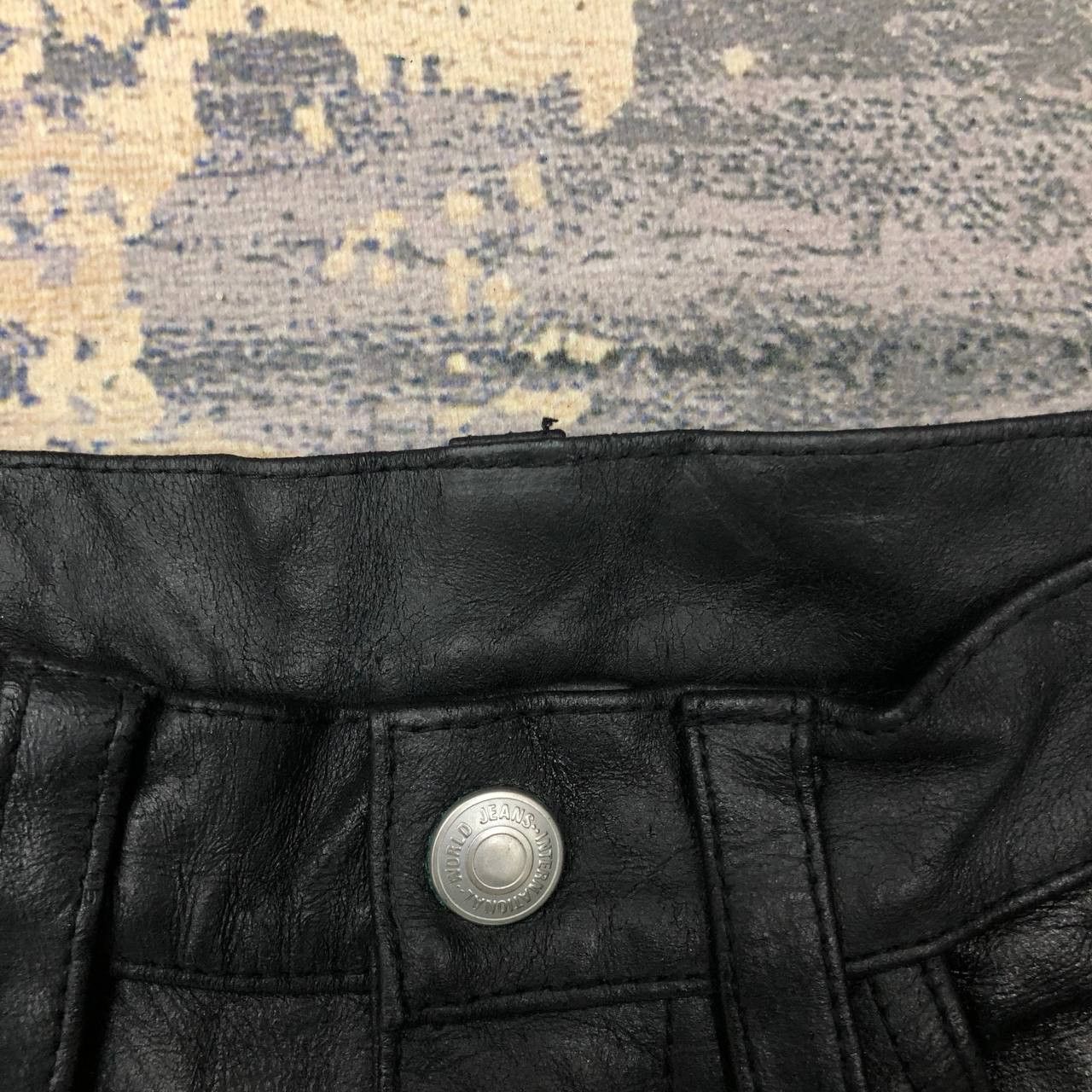 Vintage P223 LEATHER PANTS Size 27" / US 4 / IT 40 - 6 Thumbnail