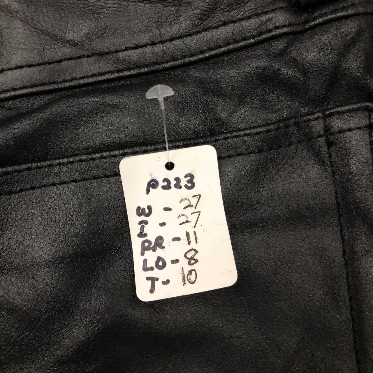 Vintage P223 LEATHER PANTS Size 27" / US 4 / IT 40 - 7 Thumbnail