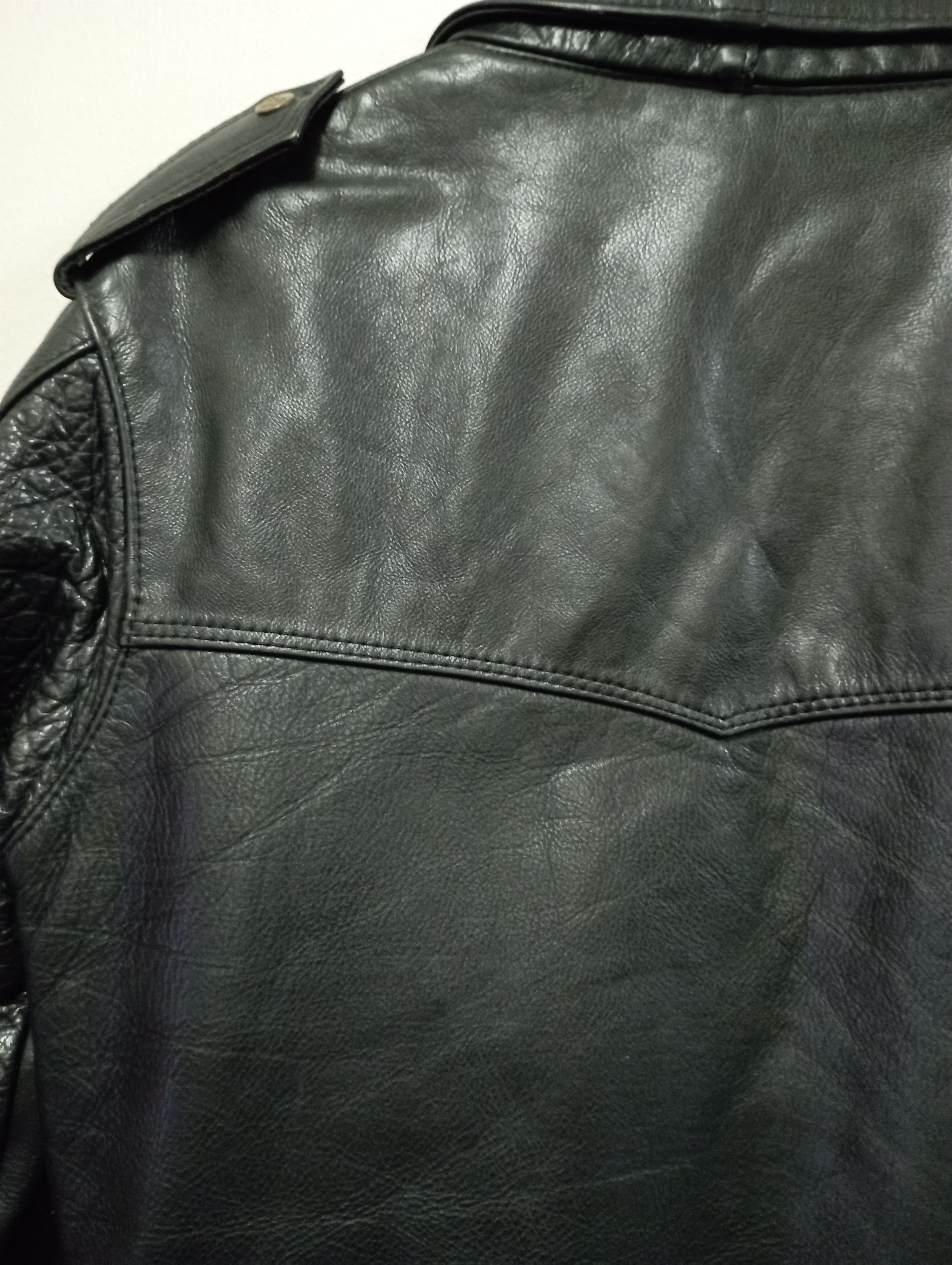 Schott Vintage A & P Leather Jacket For Bikers And Motorcycles Size US M / EU 48-50 / 2 - 17 Thumbnail