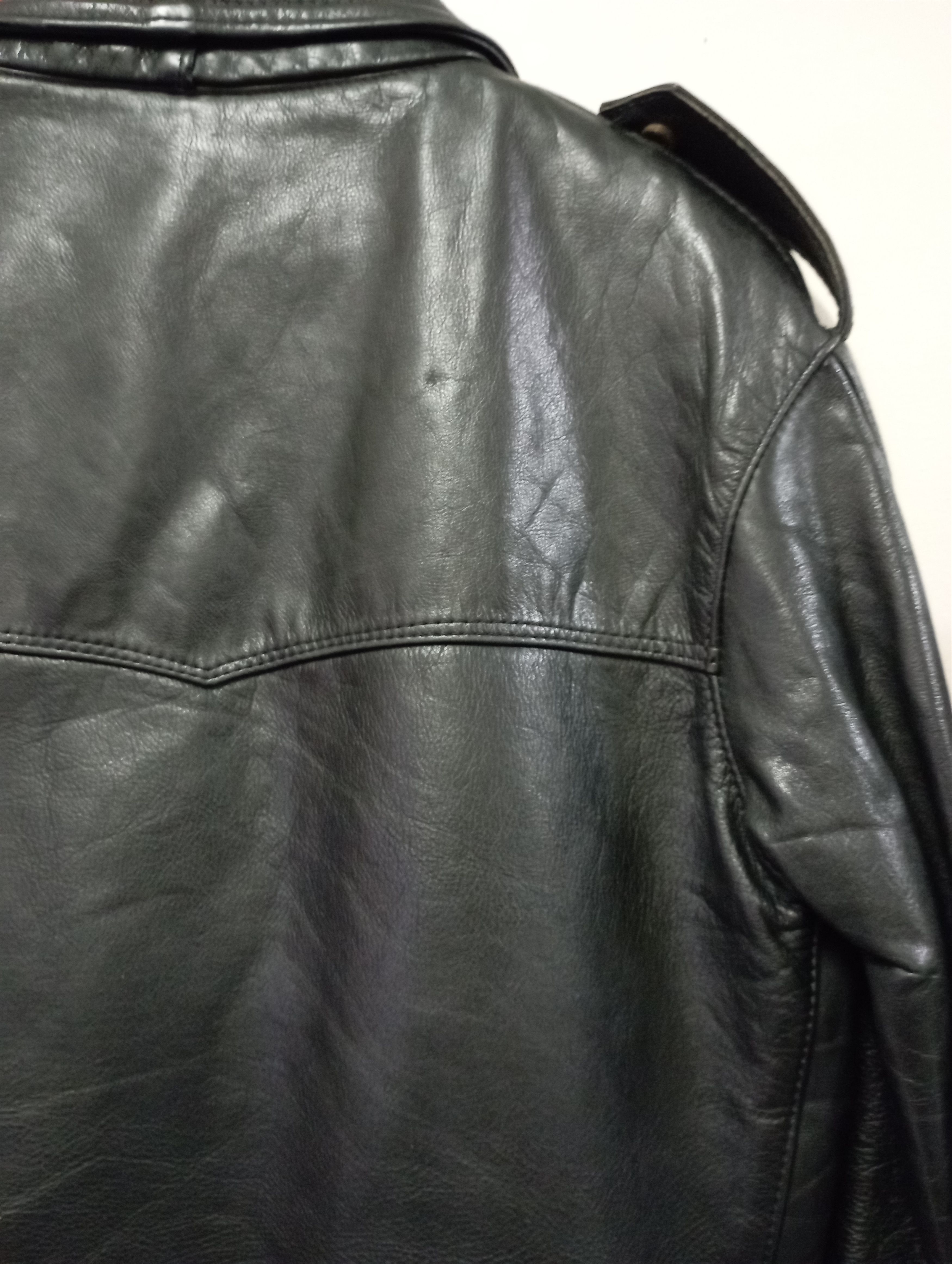 Schott Vintage A & P Leather Jacket For Bikers And Motorcycles Size US M / EU 48-50 / 2 - 15 Thumbnail